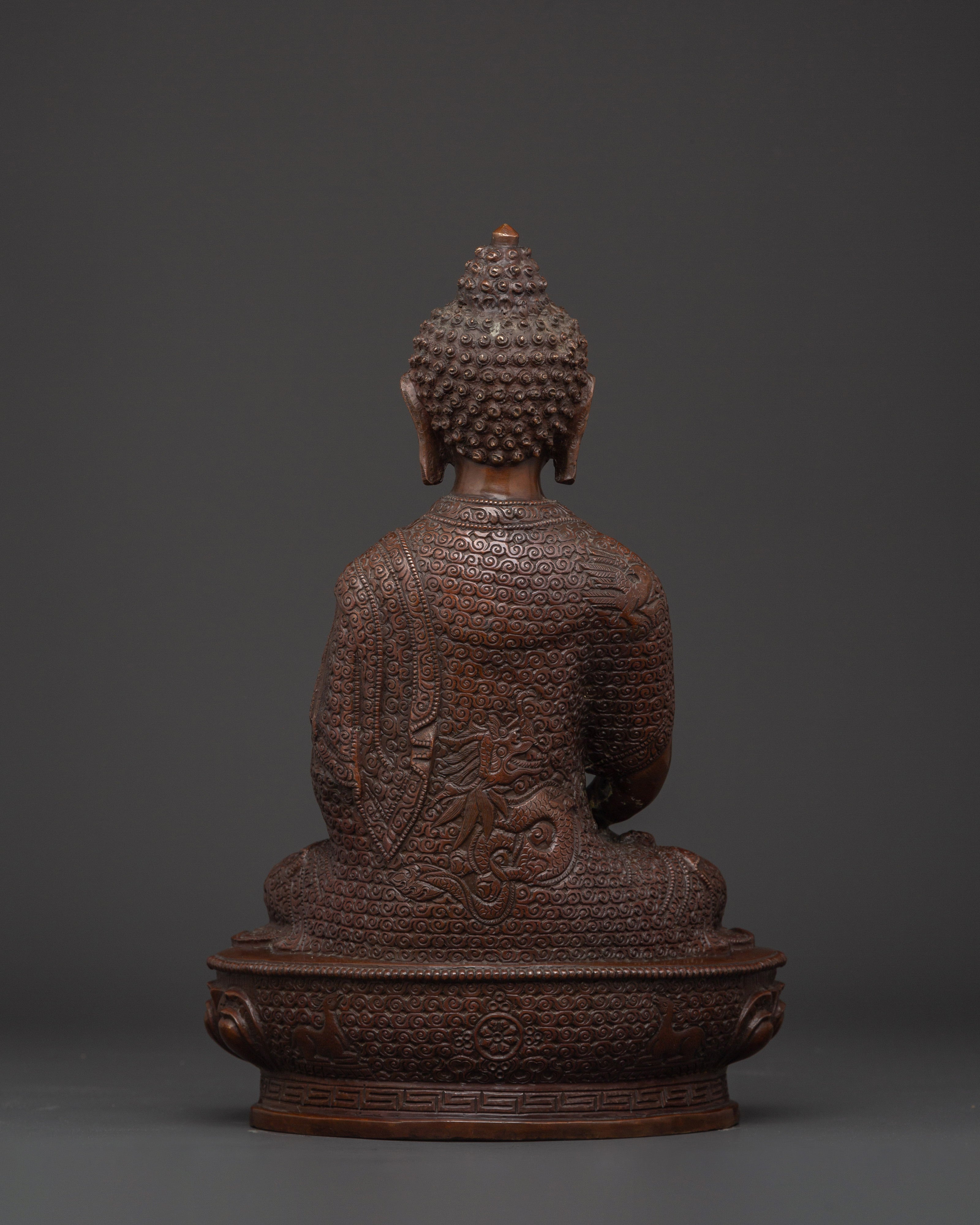 Tibetan Amitabha Buddha Figurine | Handcrafted Bronze Meditation Statue