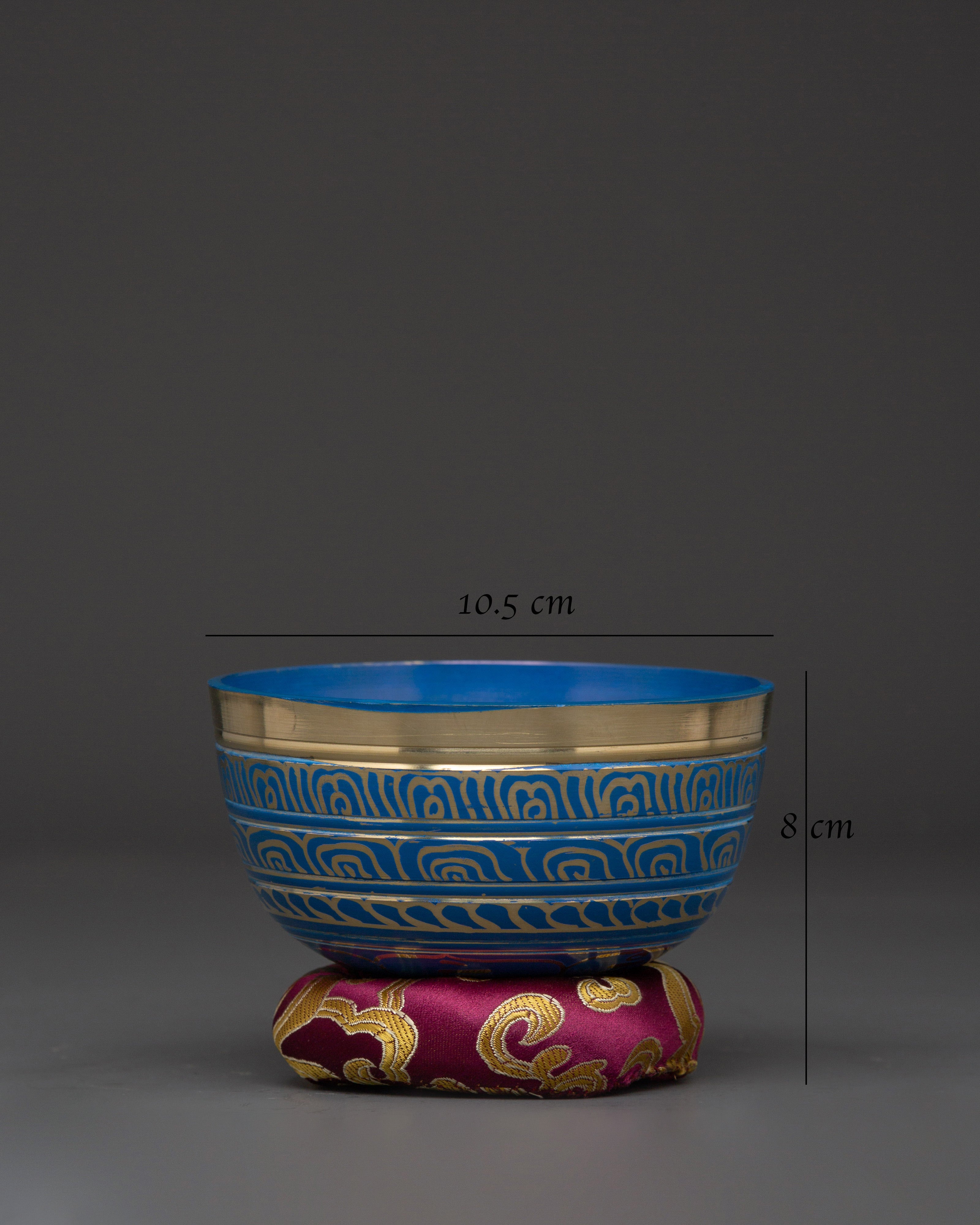 Colorful Singing Bowl Set | Handcrafted Brass Chakra Bowls
