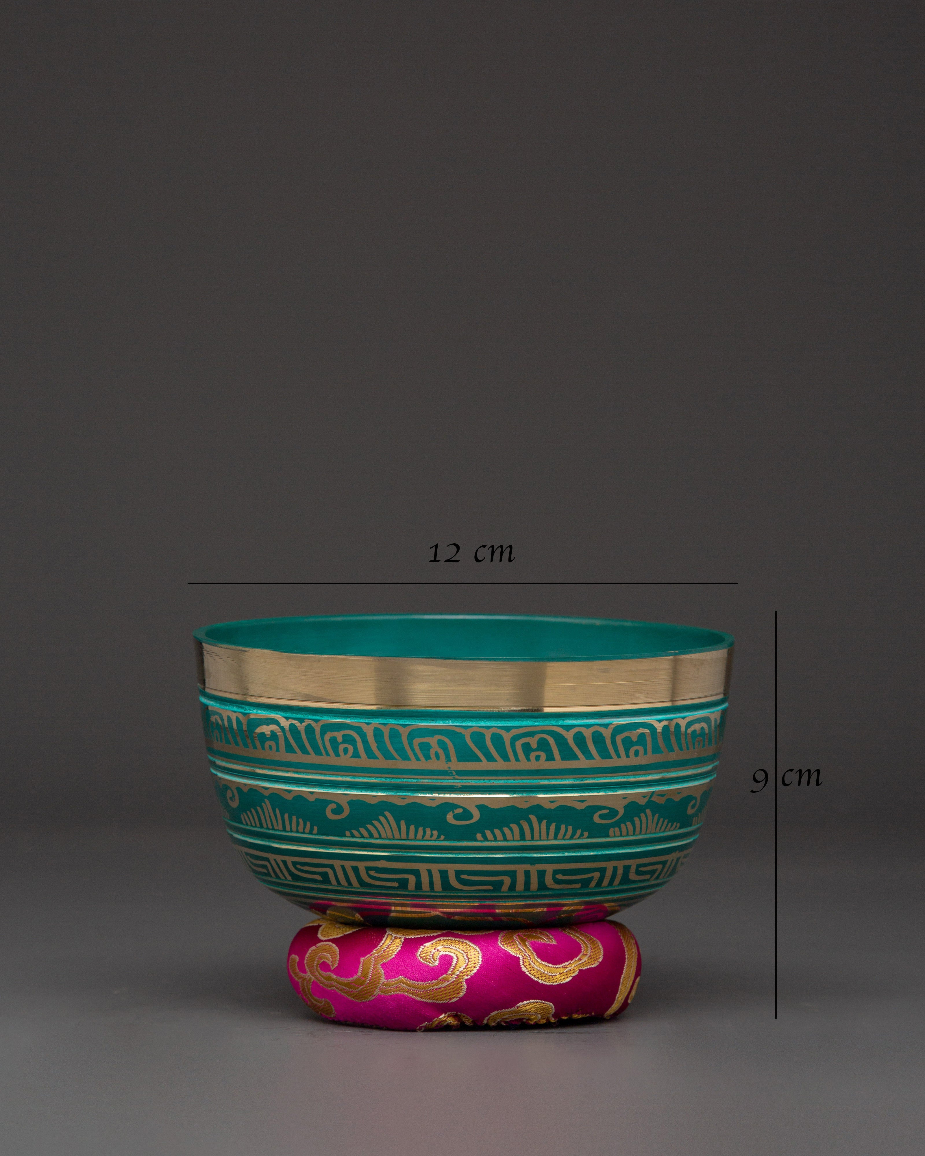 Colorful Singing Bowl Set | Handcrafted Brass Chakra Bowls