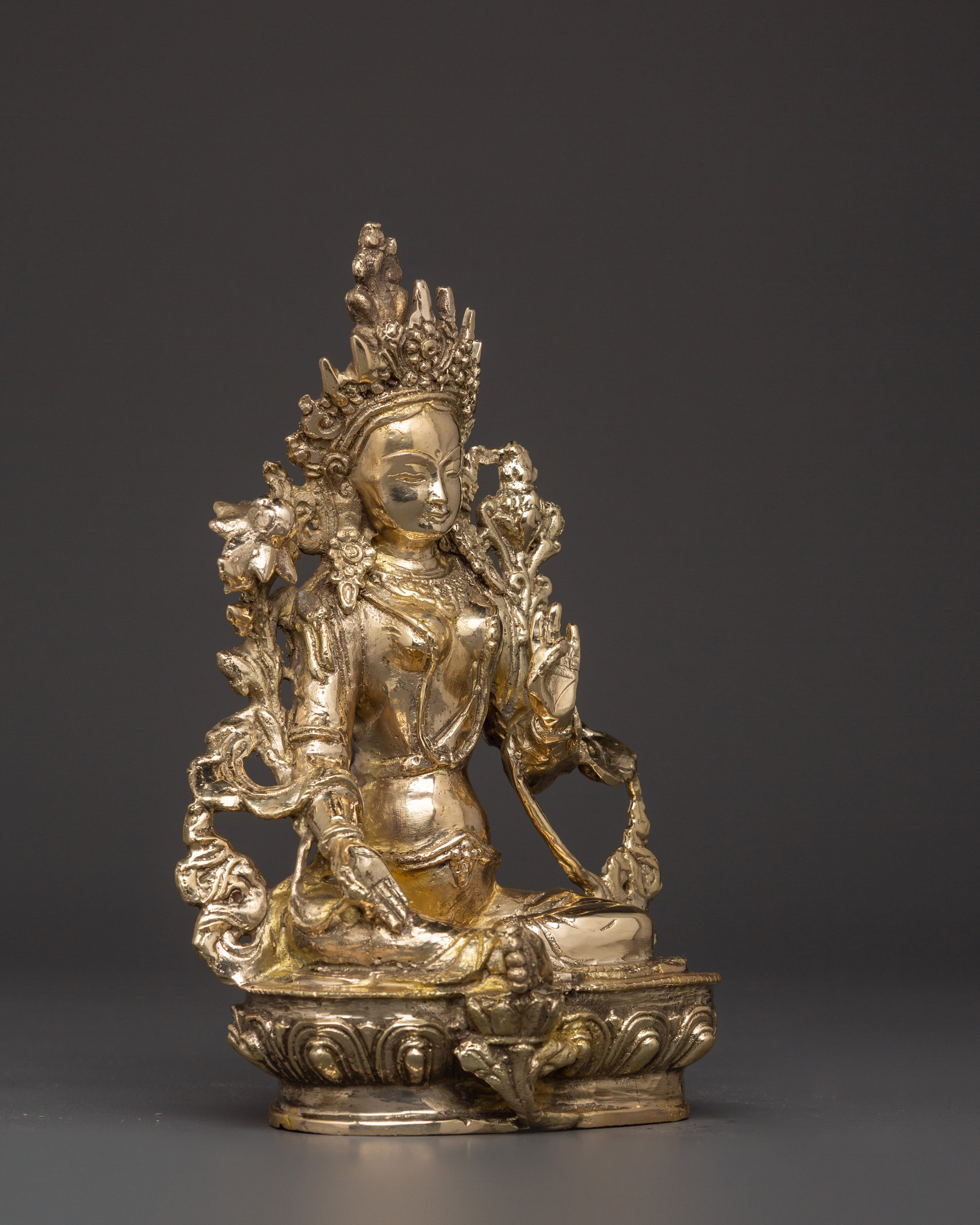 Green Tara Swift Liberator Figurine | Green Tara Statue For Healing