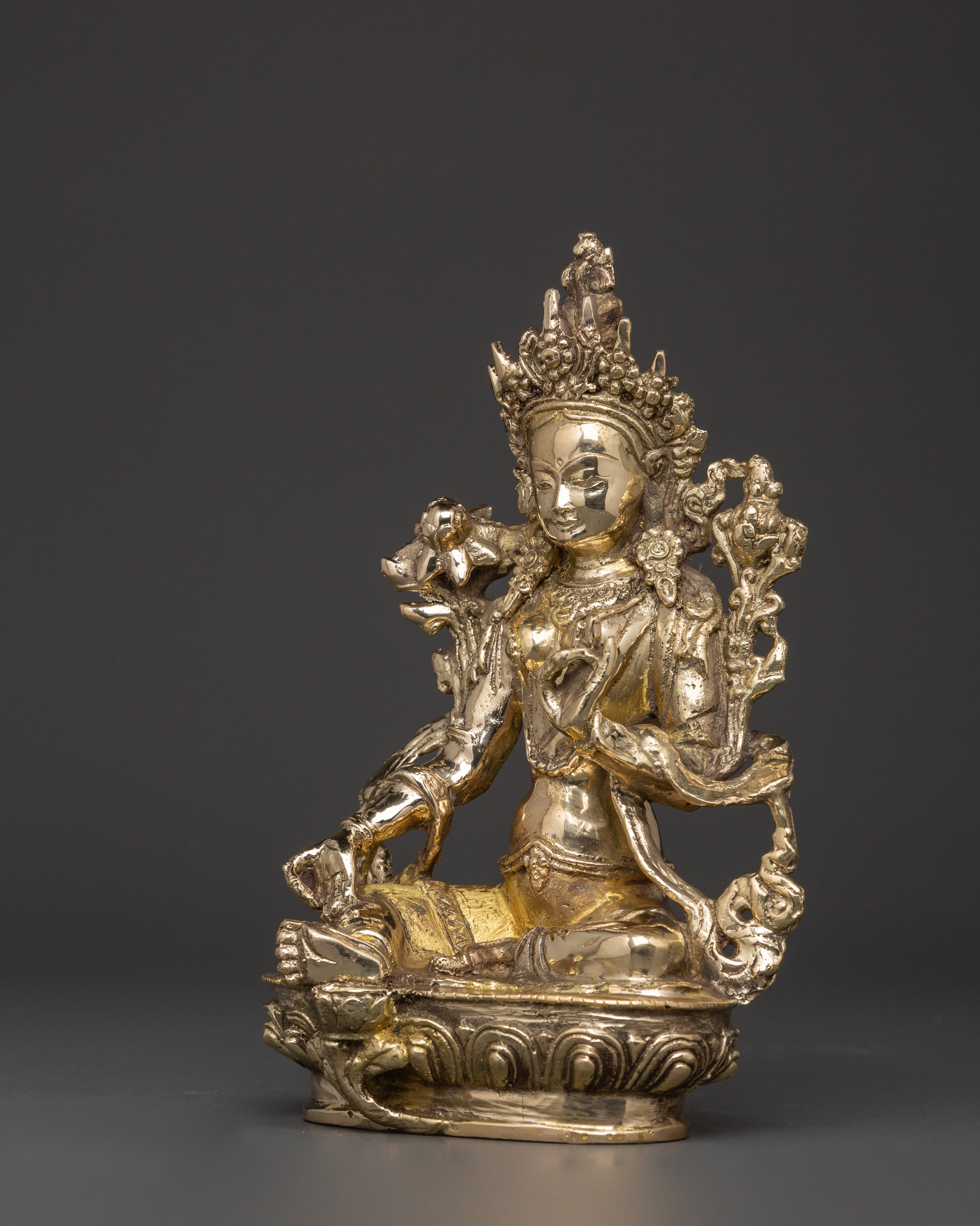 Green Tara Swift Liberator Figurine | Green Tara Statue For Healing