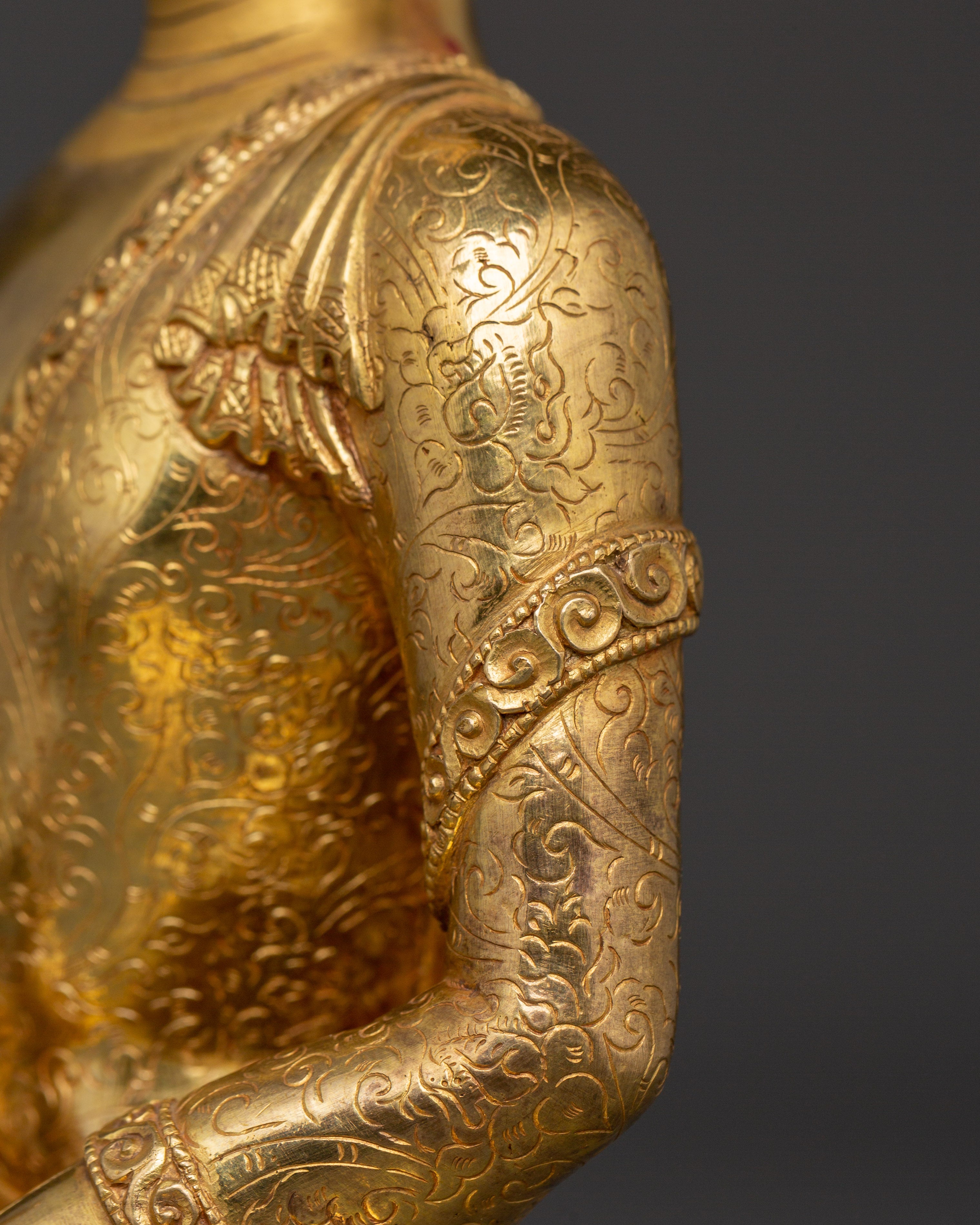 Medicine Buddha Tibetan Healing Deity Statue | Sacred Himalayan Artwork