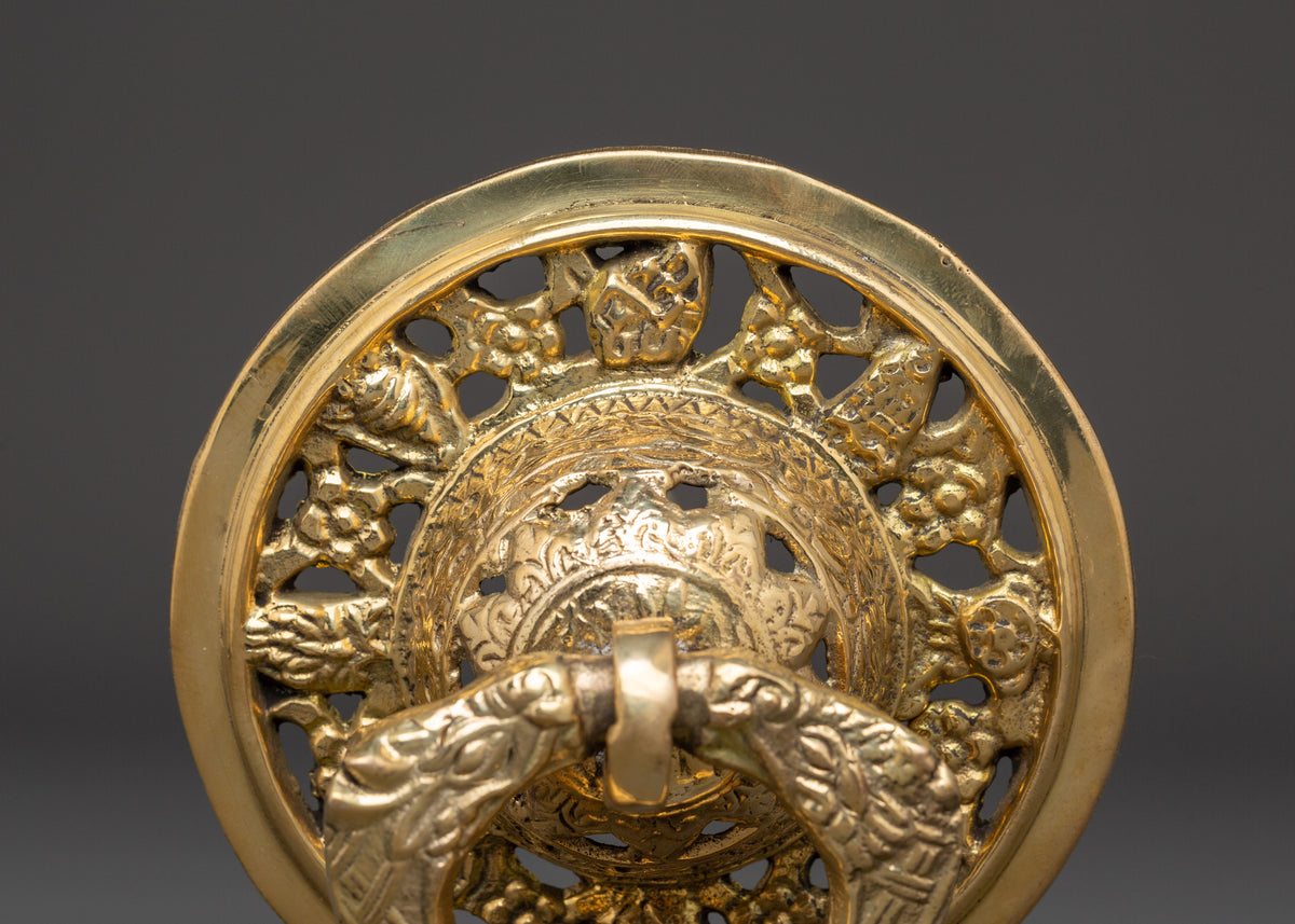 Tibetan Brass Door Knocker Set |  Himalayan-Style Decorative Knockers
