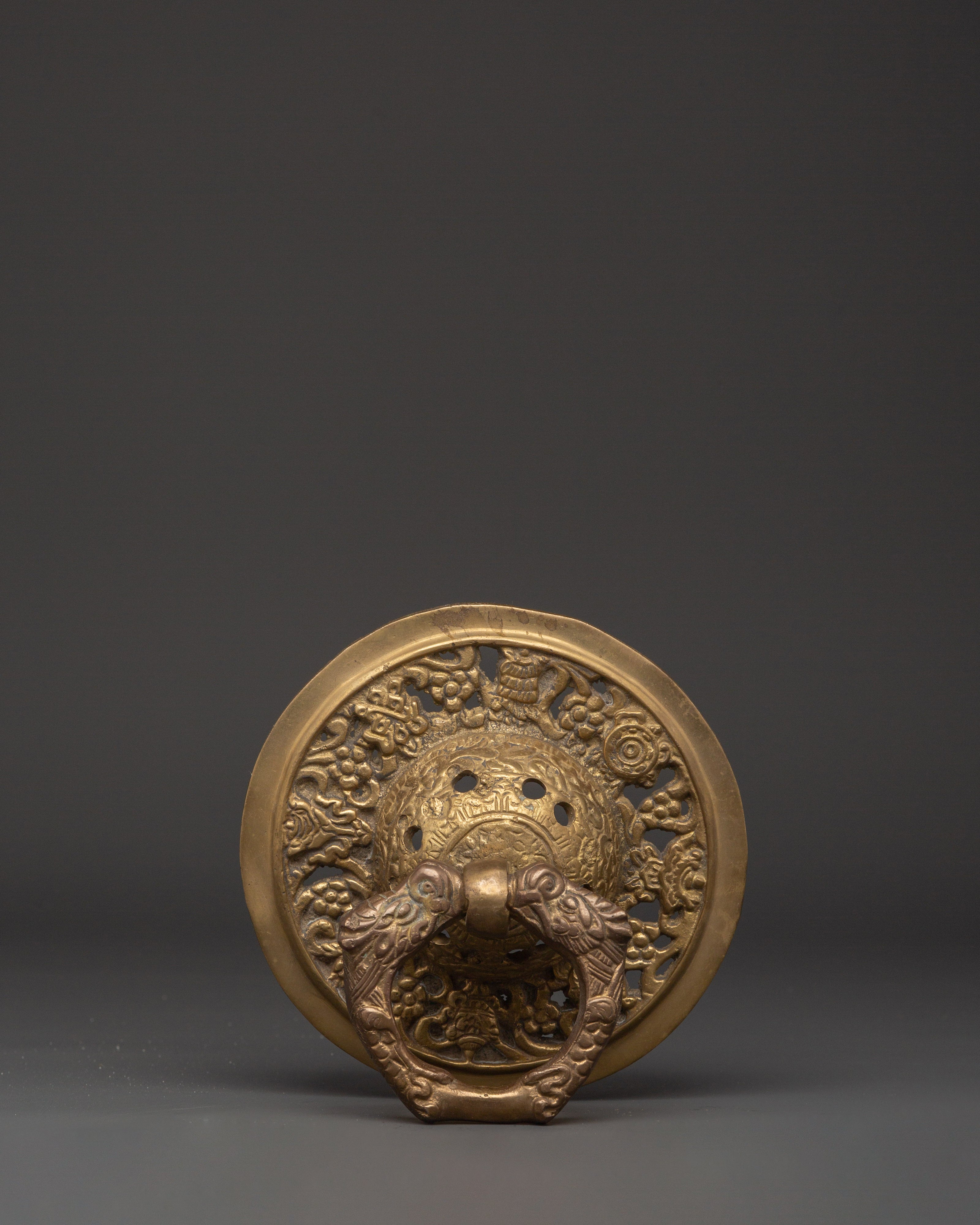 Handcrafted Brass Door Knocker Set | Entrance Door Decor