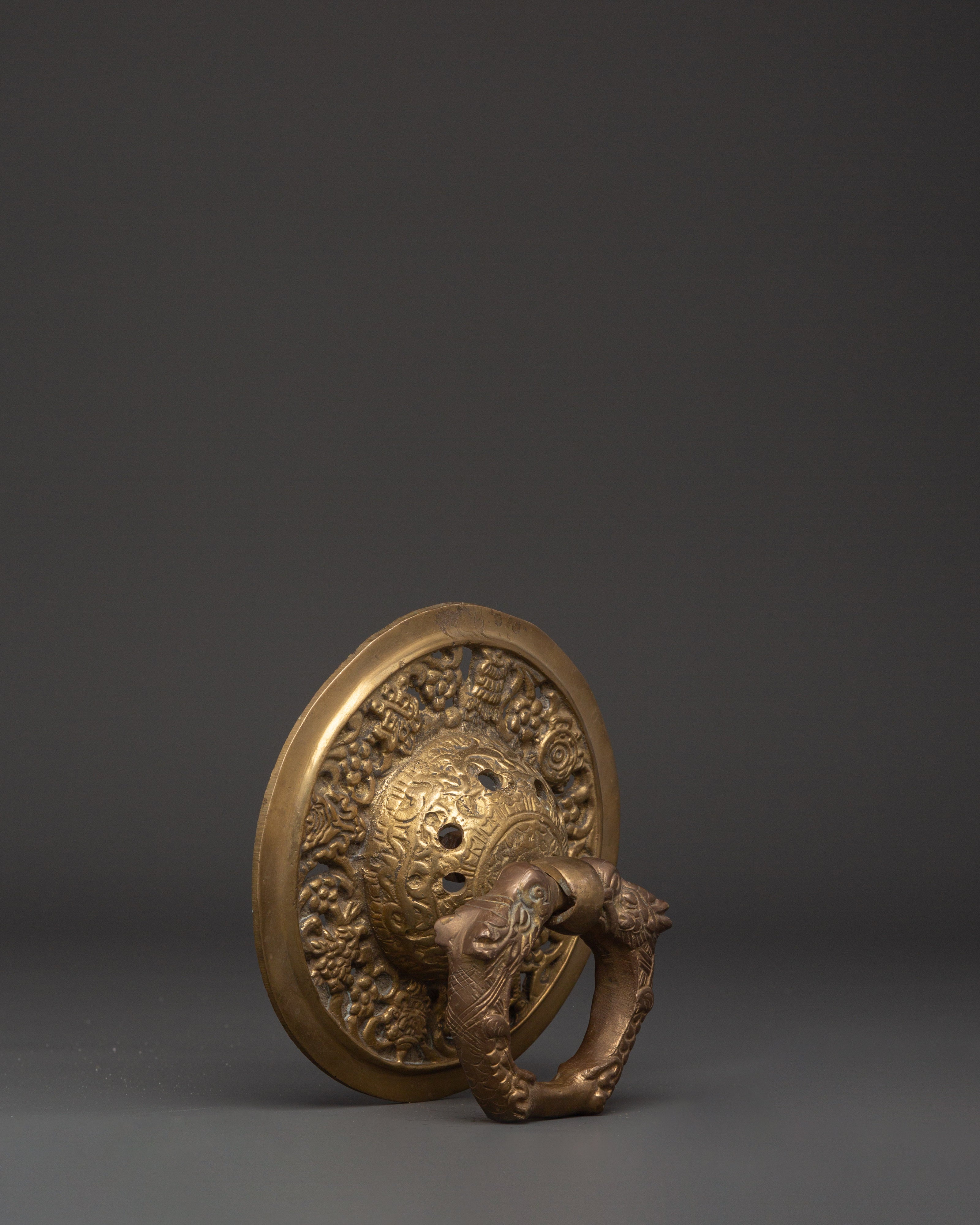 Handcrafted Brass Door Knocker Set | Entrance Door Decor