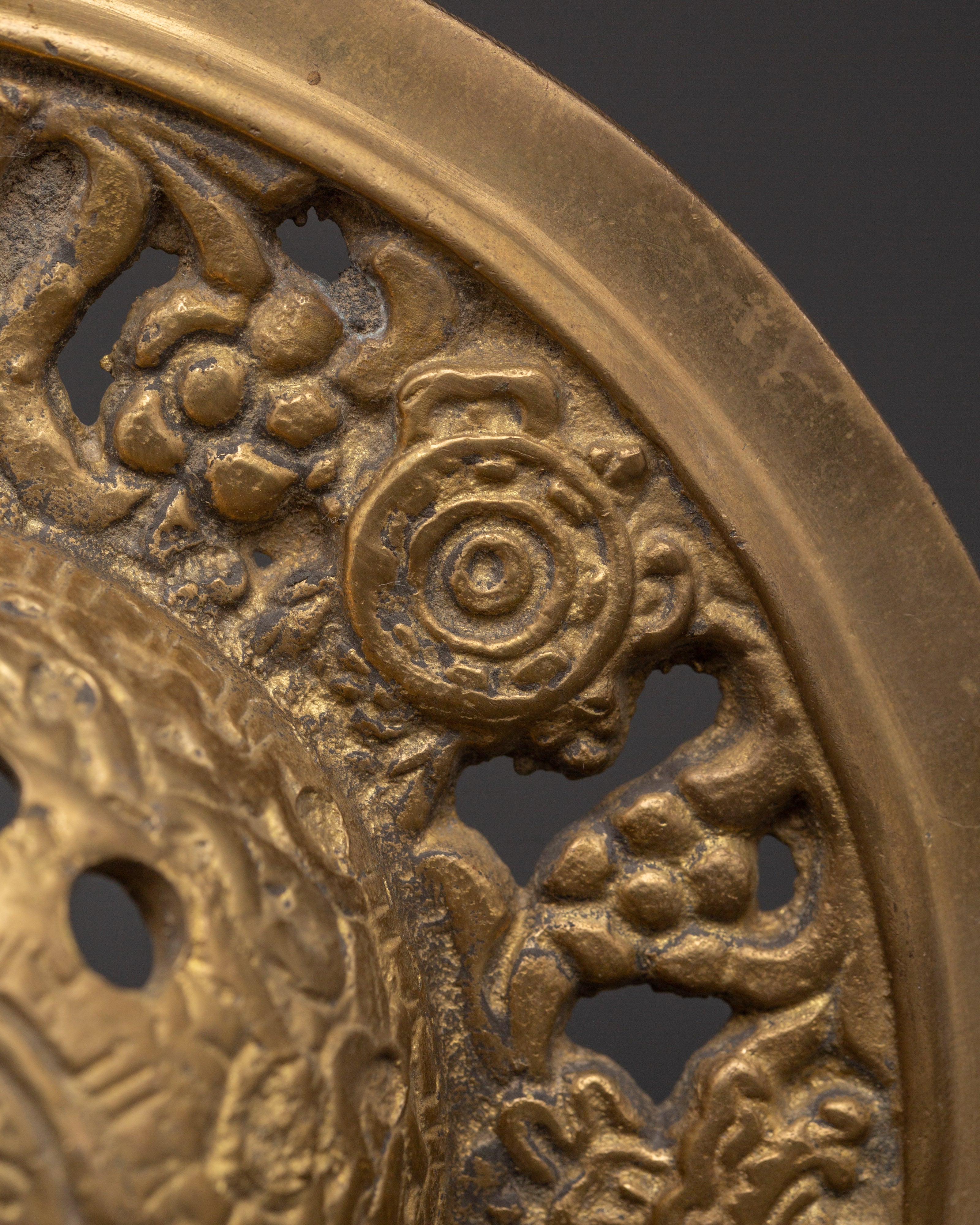 Handcrafted Brass Door Knocker Set | Entrance Door Decor