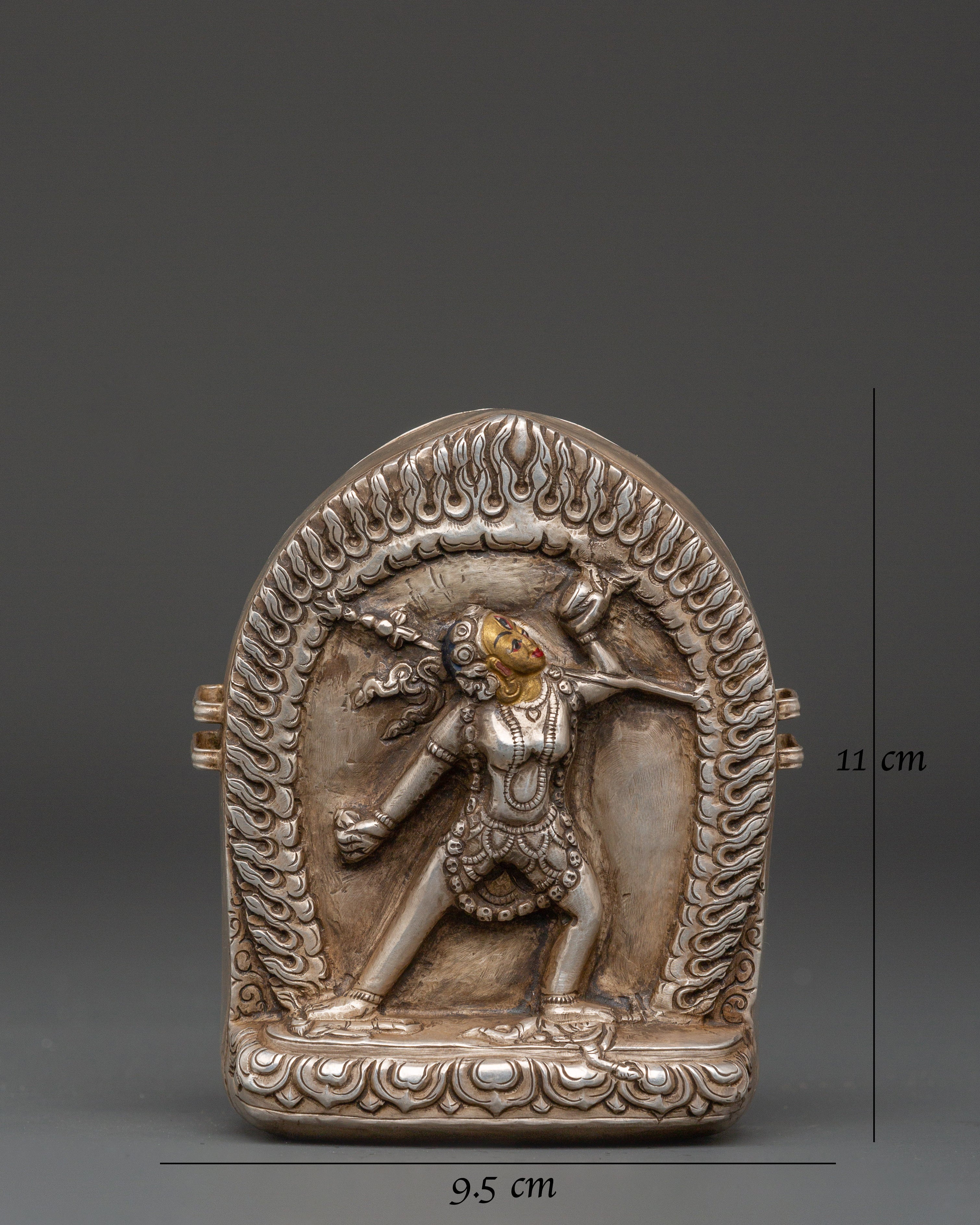 Handcrafted Himalayan Prayer Box | Tibetan Ghau Amulet