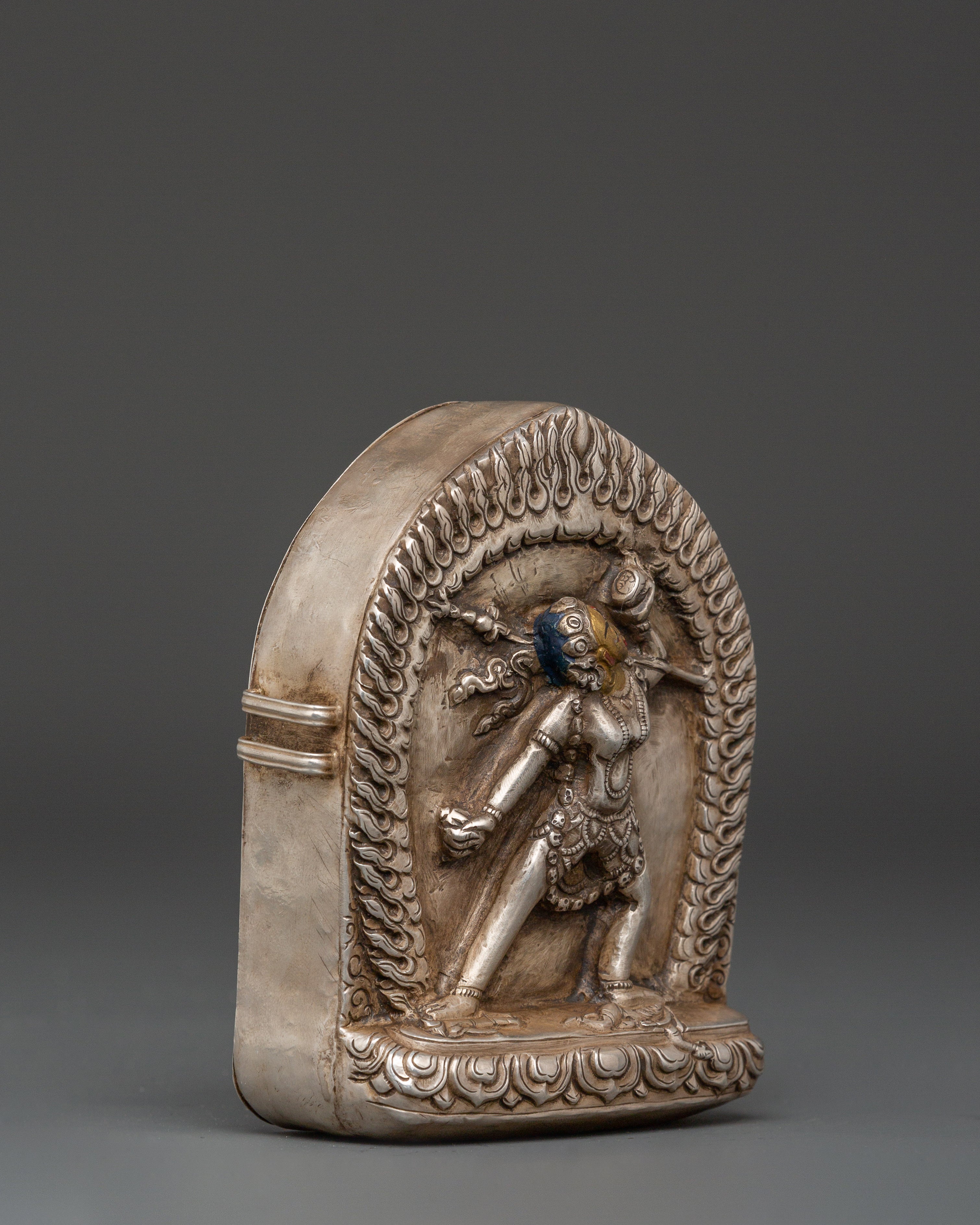 Handcrafted Himalayan Prayer Box | Tibetan Ghau Amulet
