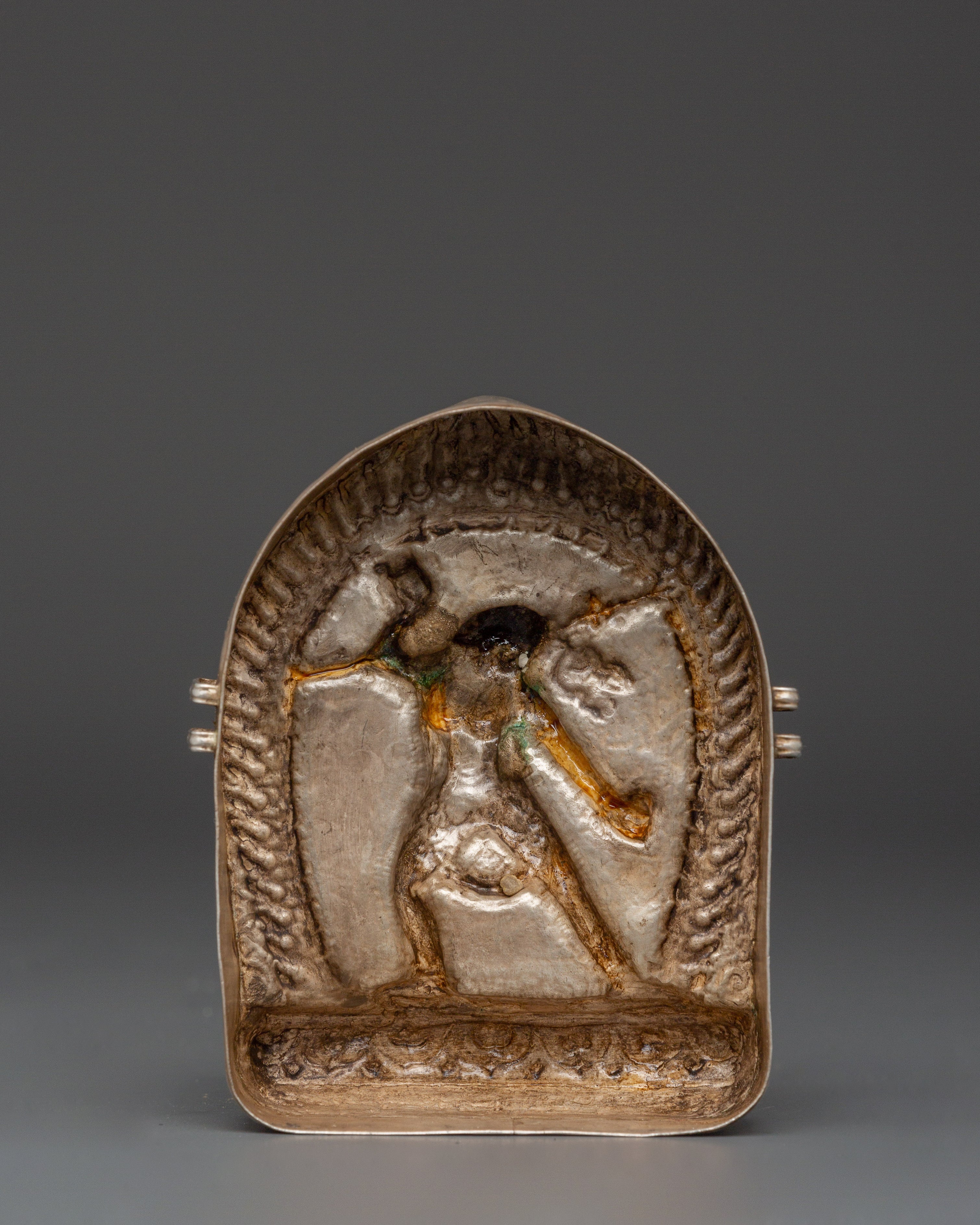 Handcrafted Himalayan Prayer Box | Tibetan Ghau Amulet