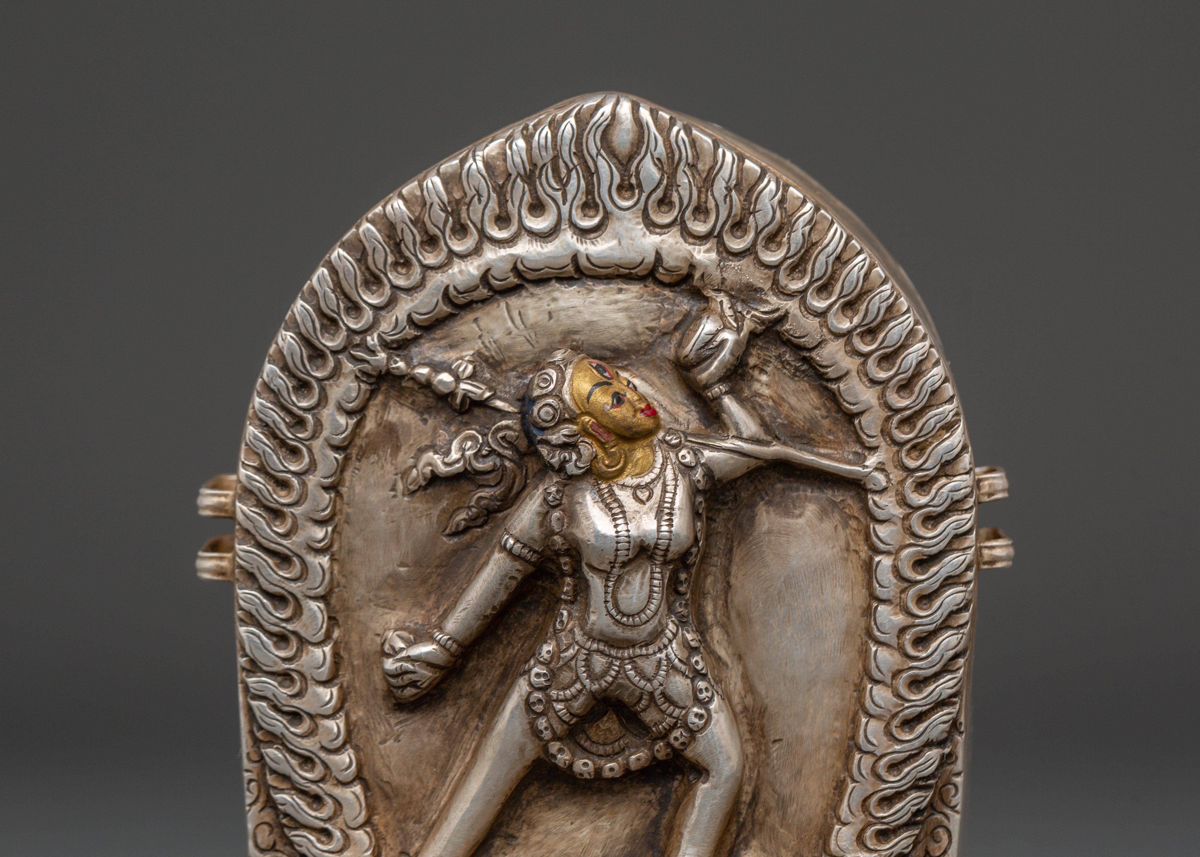 Handcrafted Himalayan Prayer Box | Tibetan Ghau Amulet
