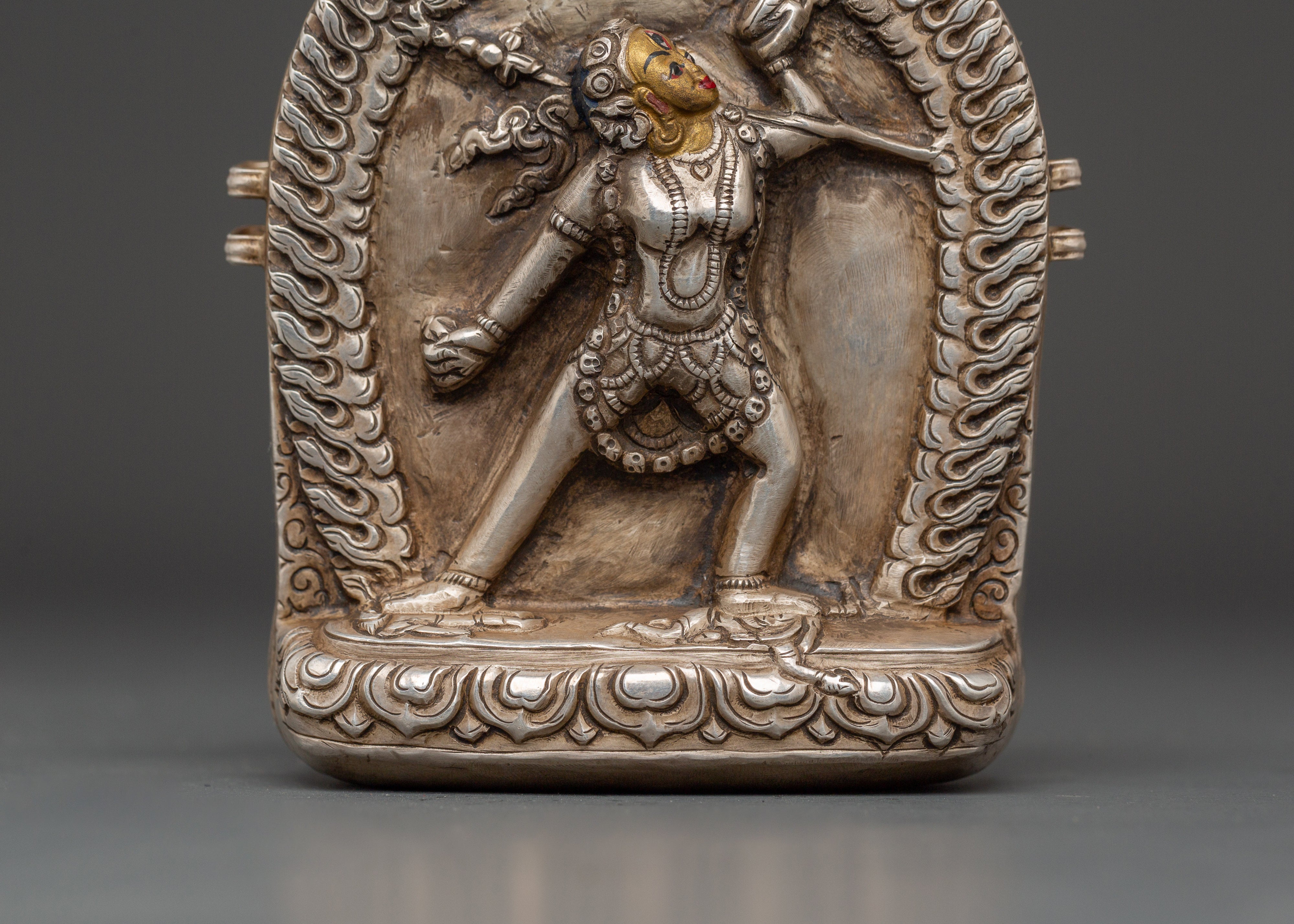 Handcrafted Himalayan Prayer Box | Tibetan Ghau Amulet