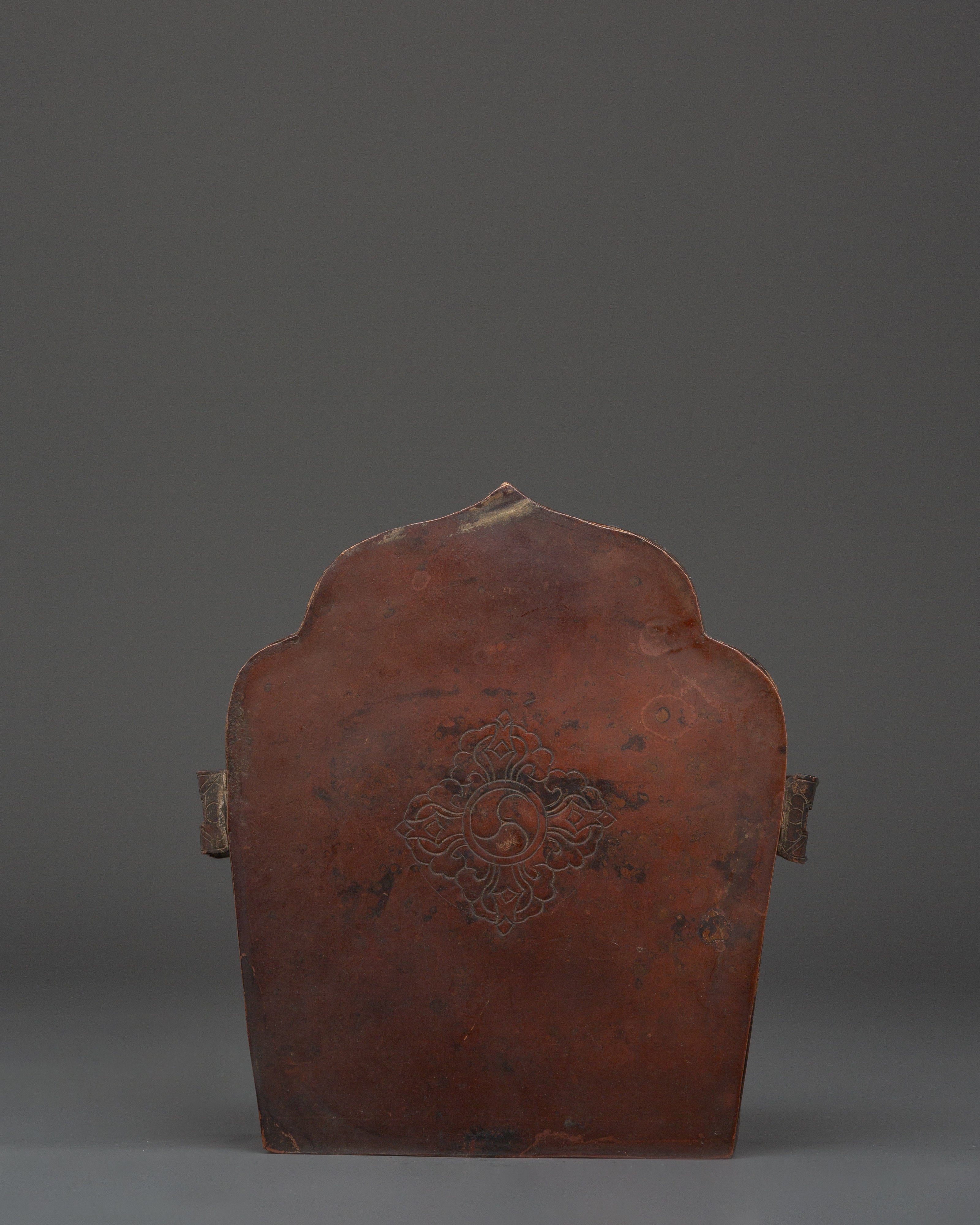 Sacred Tibetan Silver Ghau Box | Handcrafted Buddha Amulet