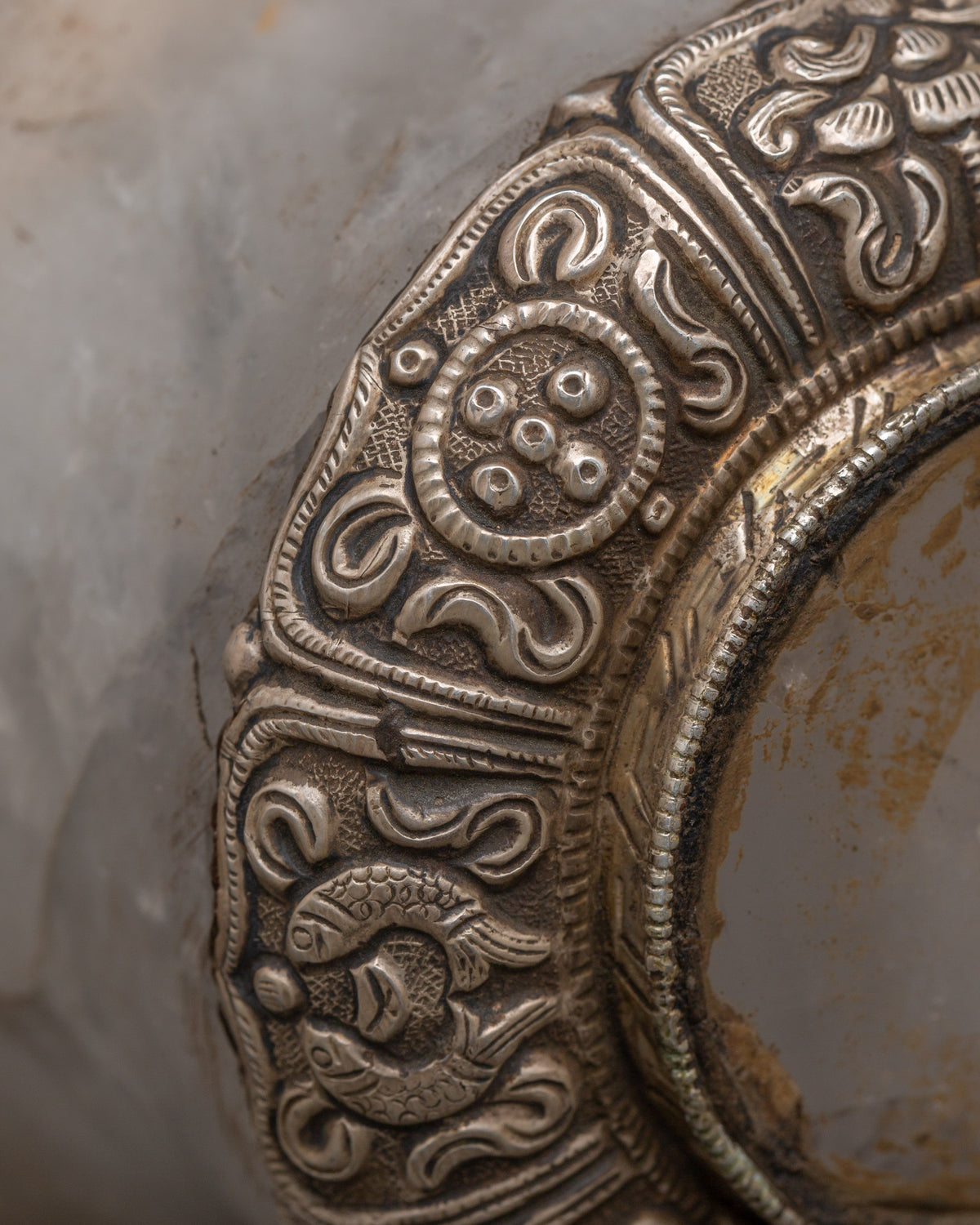 Tibetan Silver Offering Bowl | Spiritual Present | Spiritual Decor