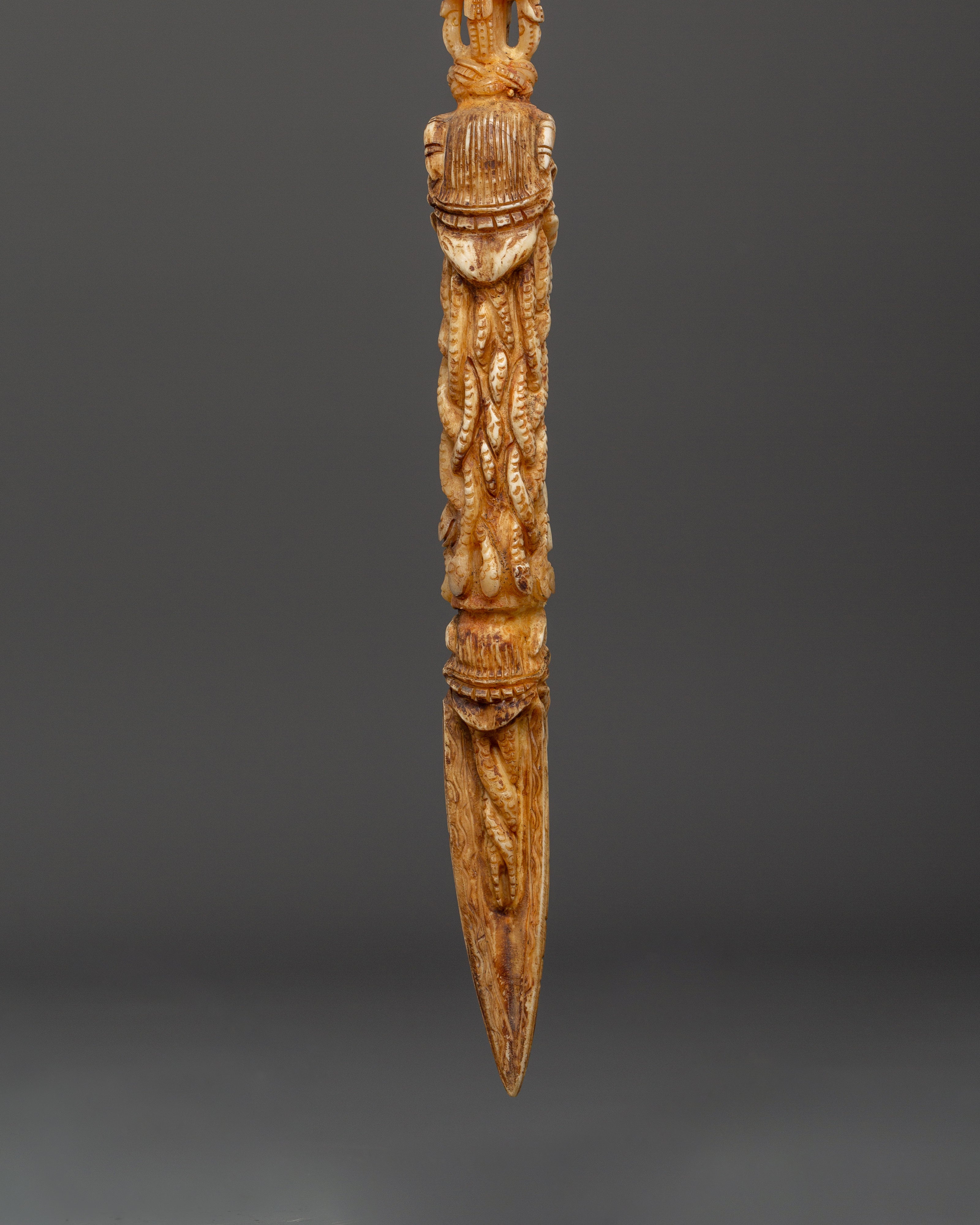 Hand-Carved Tibetan Phurba Dagger | Meditation Artifact