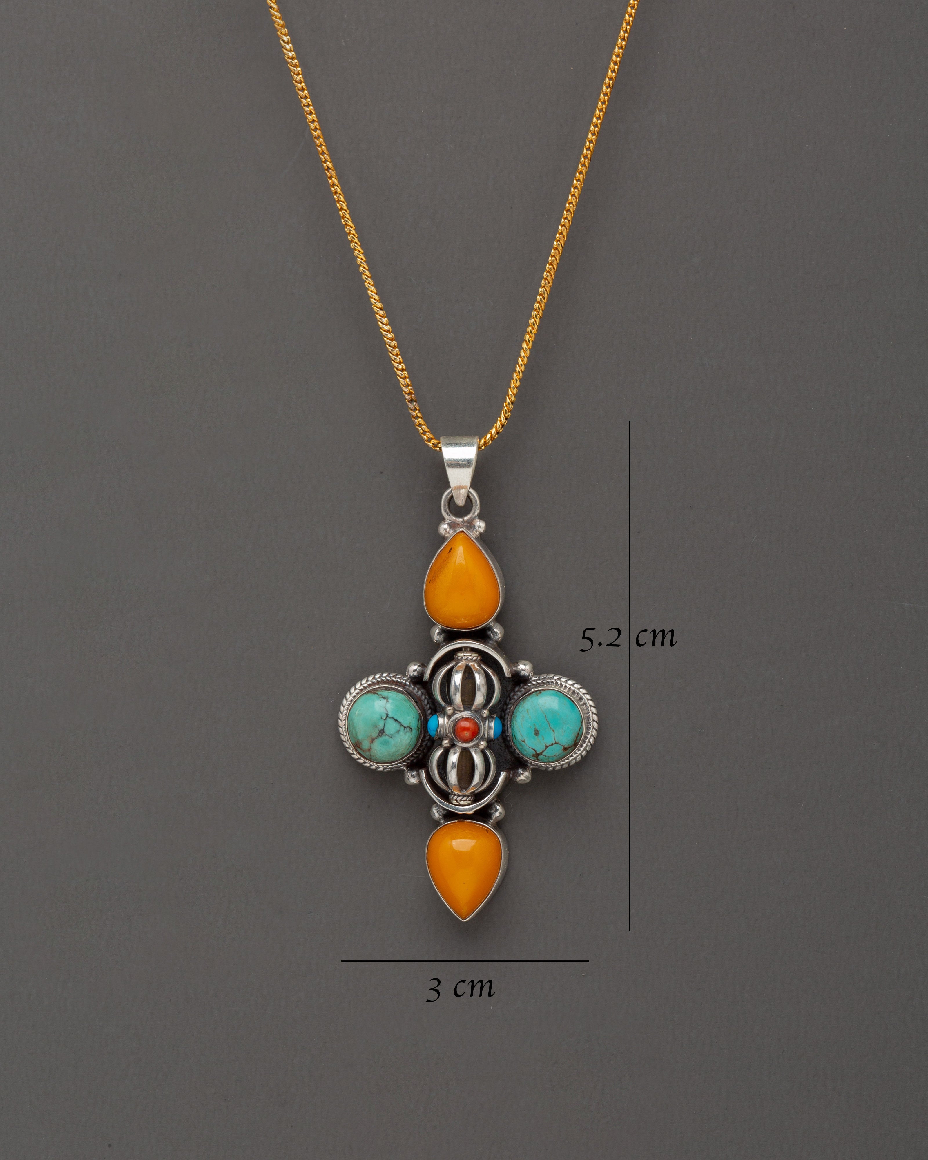 Spiritual Vajra Necklace | Handcrafted in 92.5 Sterling Silver