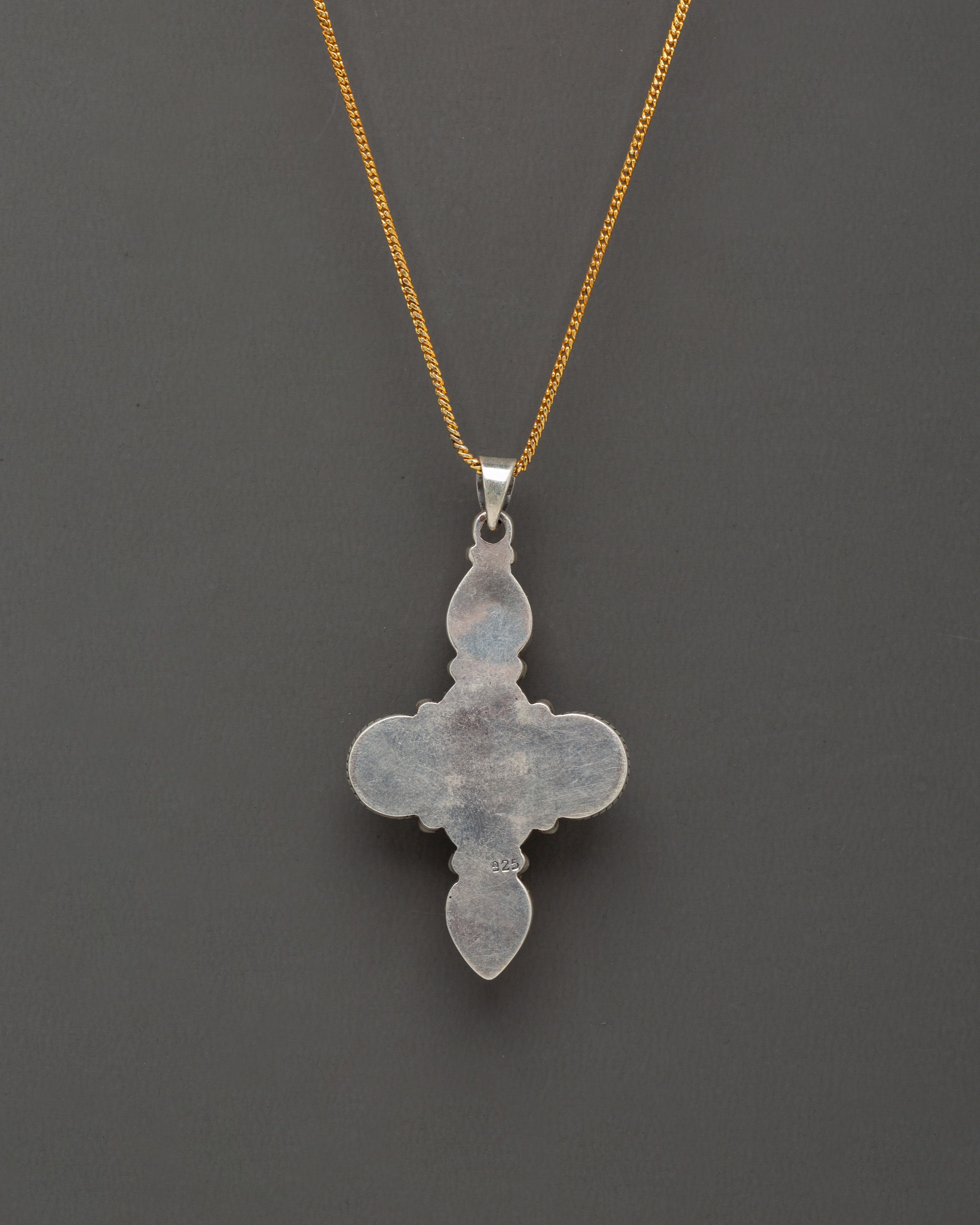 Spiritual Vajra Necklace | Handcrafted in 92.5 Sterling Silver