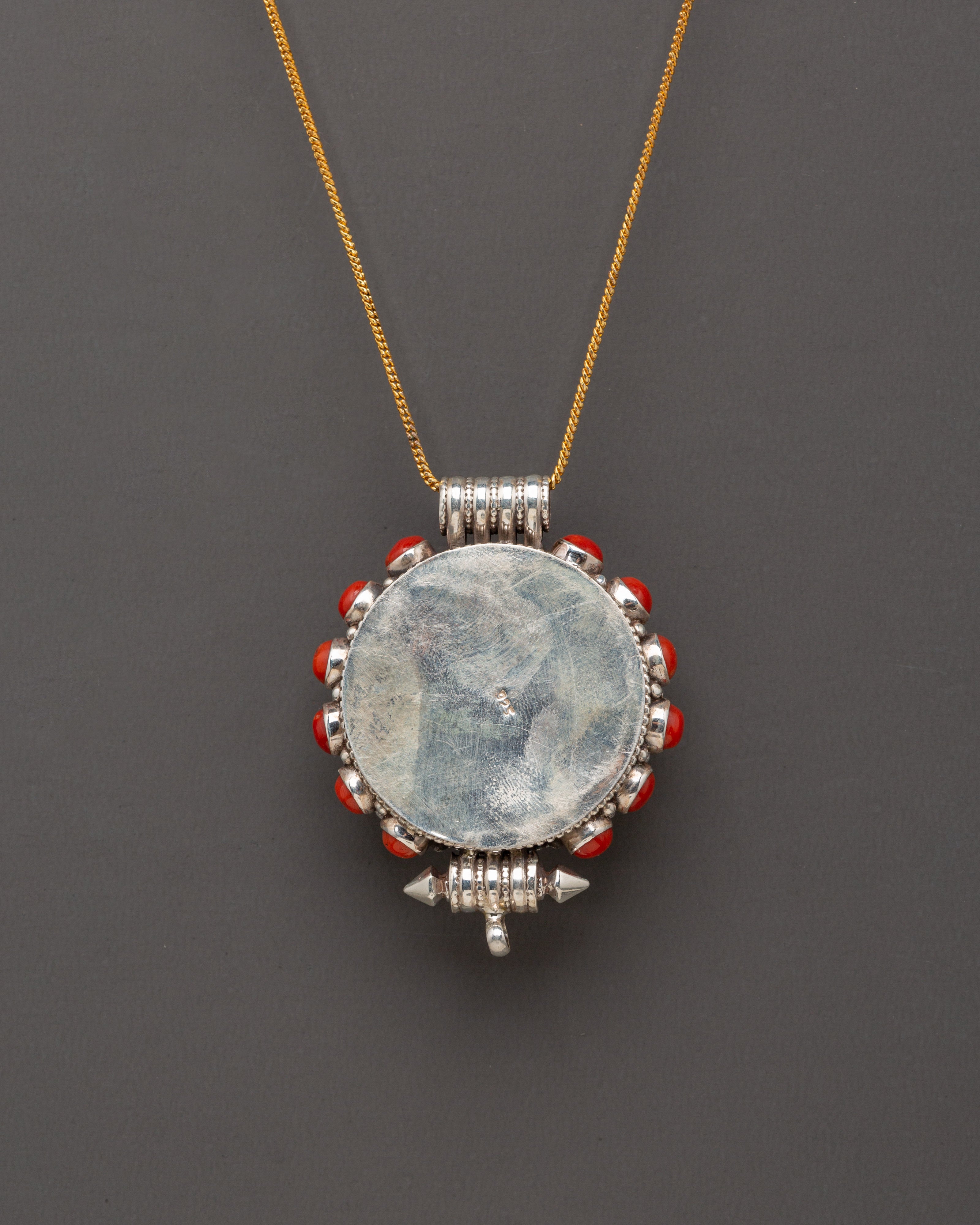 Handmade Beautiful Ghau Box Locket | Sterling Silver Pendant