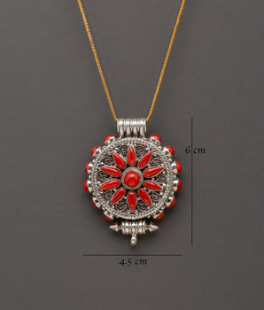 Handmade Beautiful Ghau Box Locket | Sterling Silver Pendant