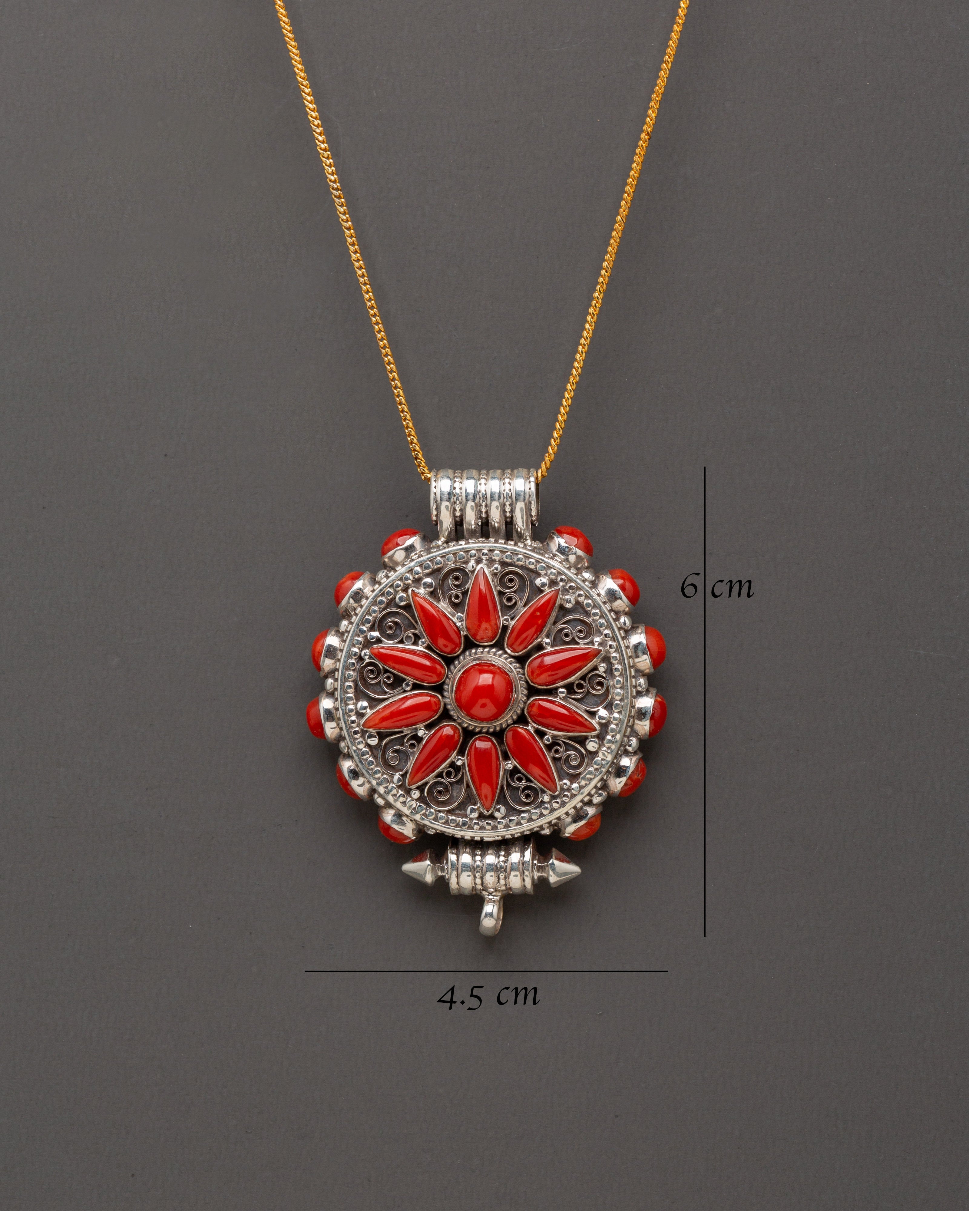 Handmade Beautiful Ghau Box Locket | Sterling Silver Pendant