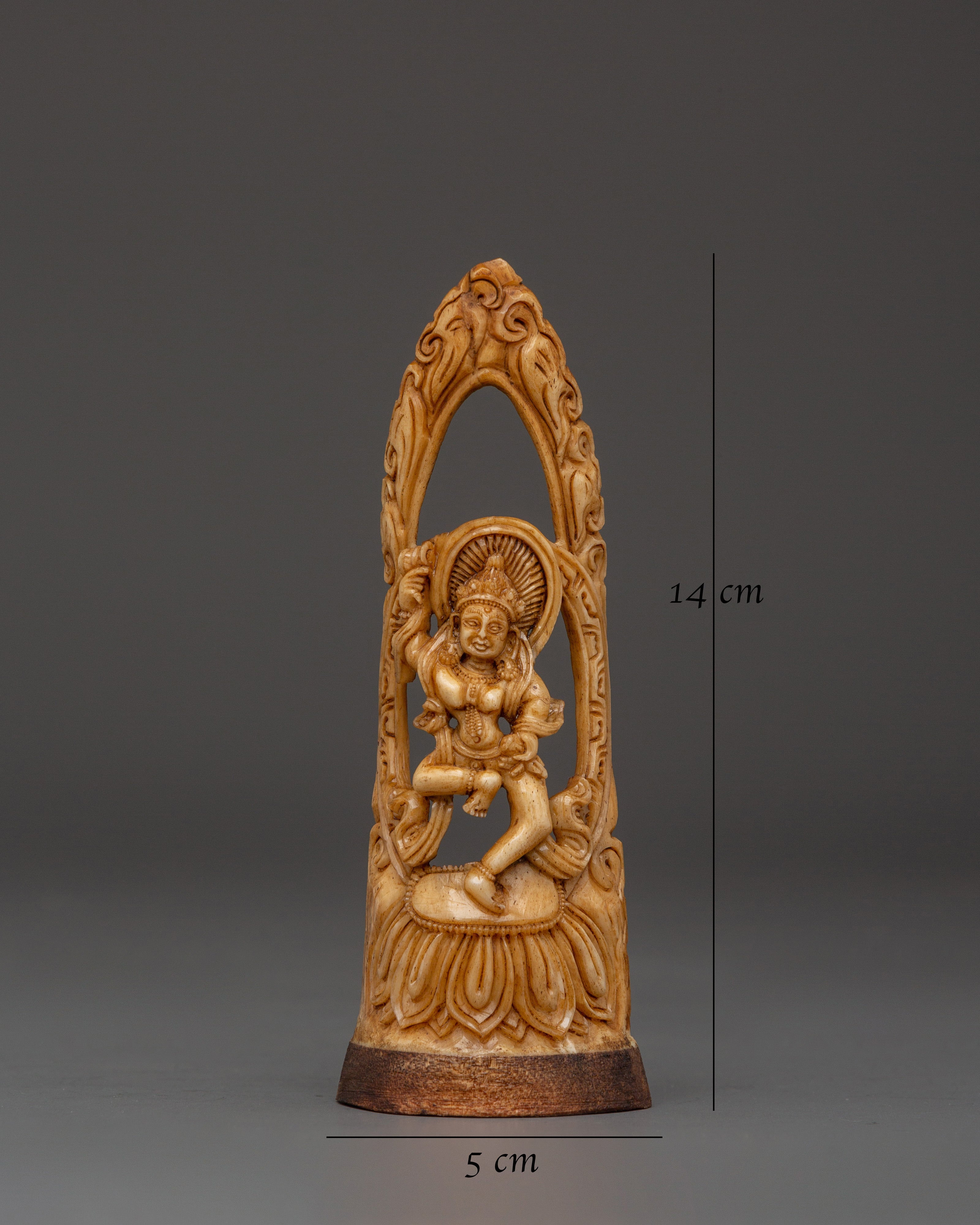 Yamantaka Tantric Figure | Hand-Carved Yak Bone