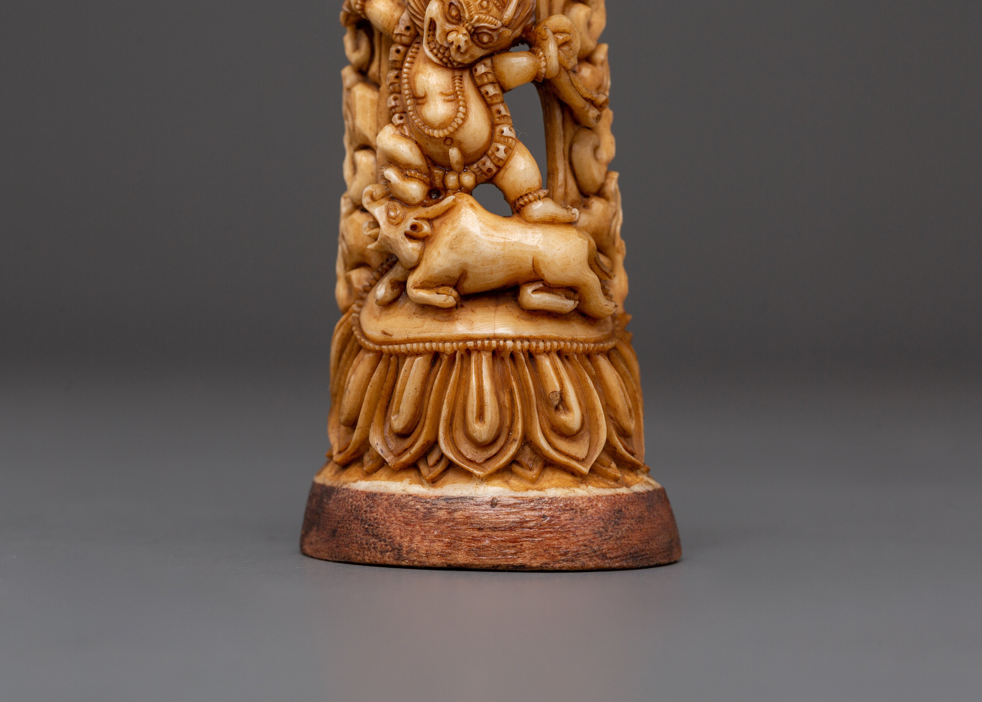Handcrafted Yamantaka Bone Statue | Fierce Protector Deity