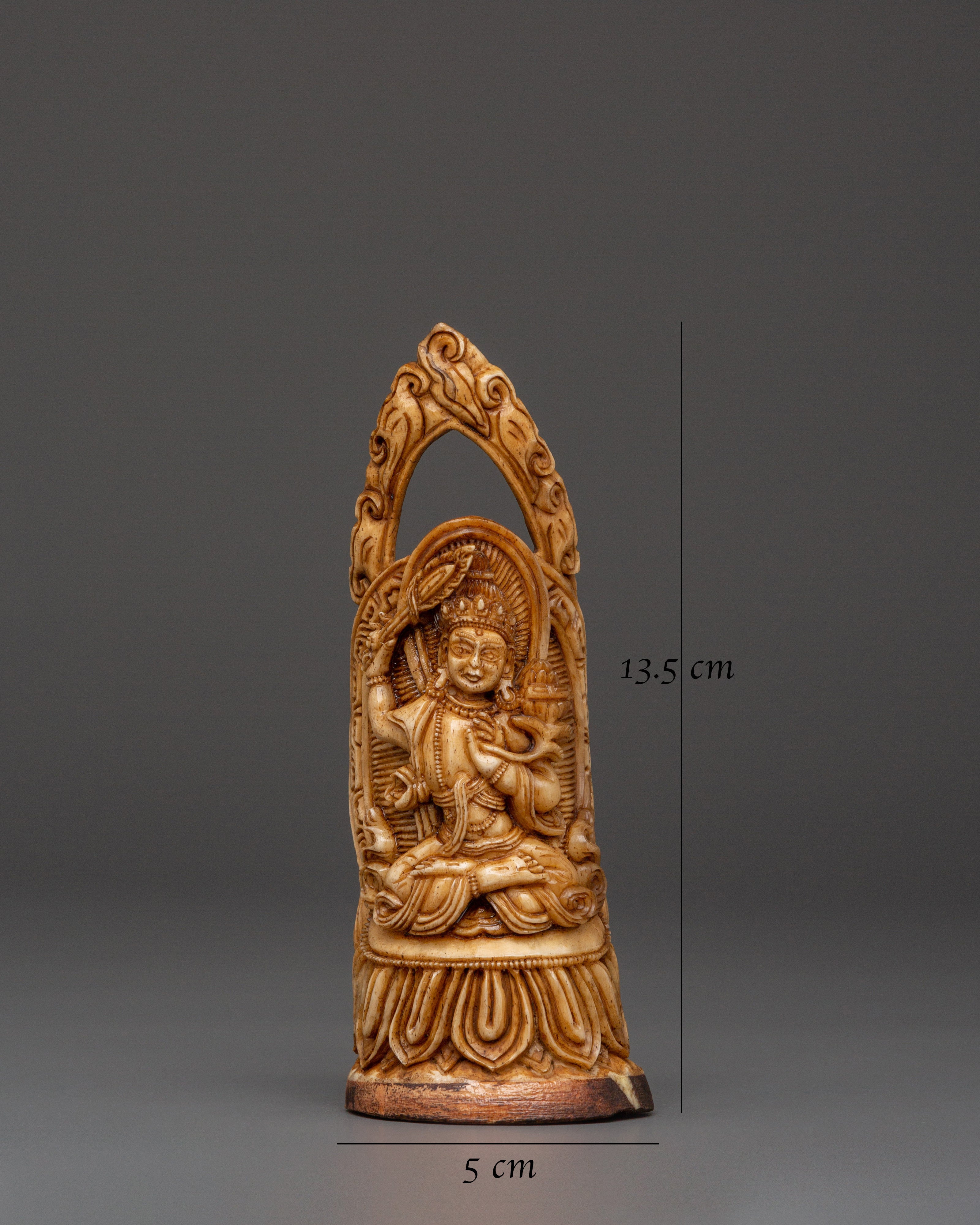 Himalayan Bone Carving Art | Handcrafted Yak Bone Deity Sculpture