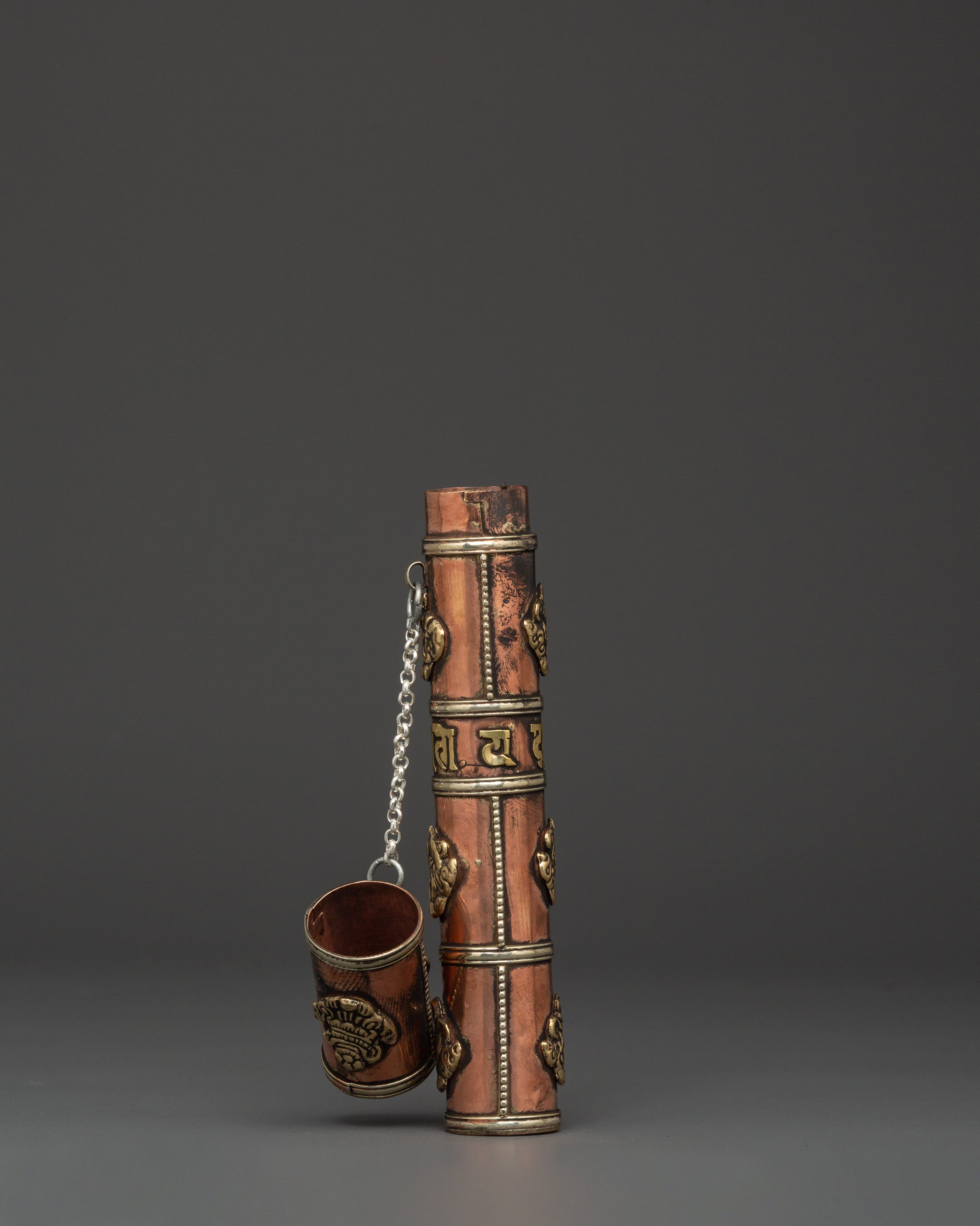Portable Incense Holder Case | Handcrafted Tibetan Copper Burner