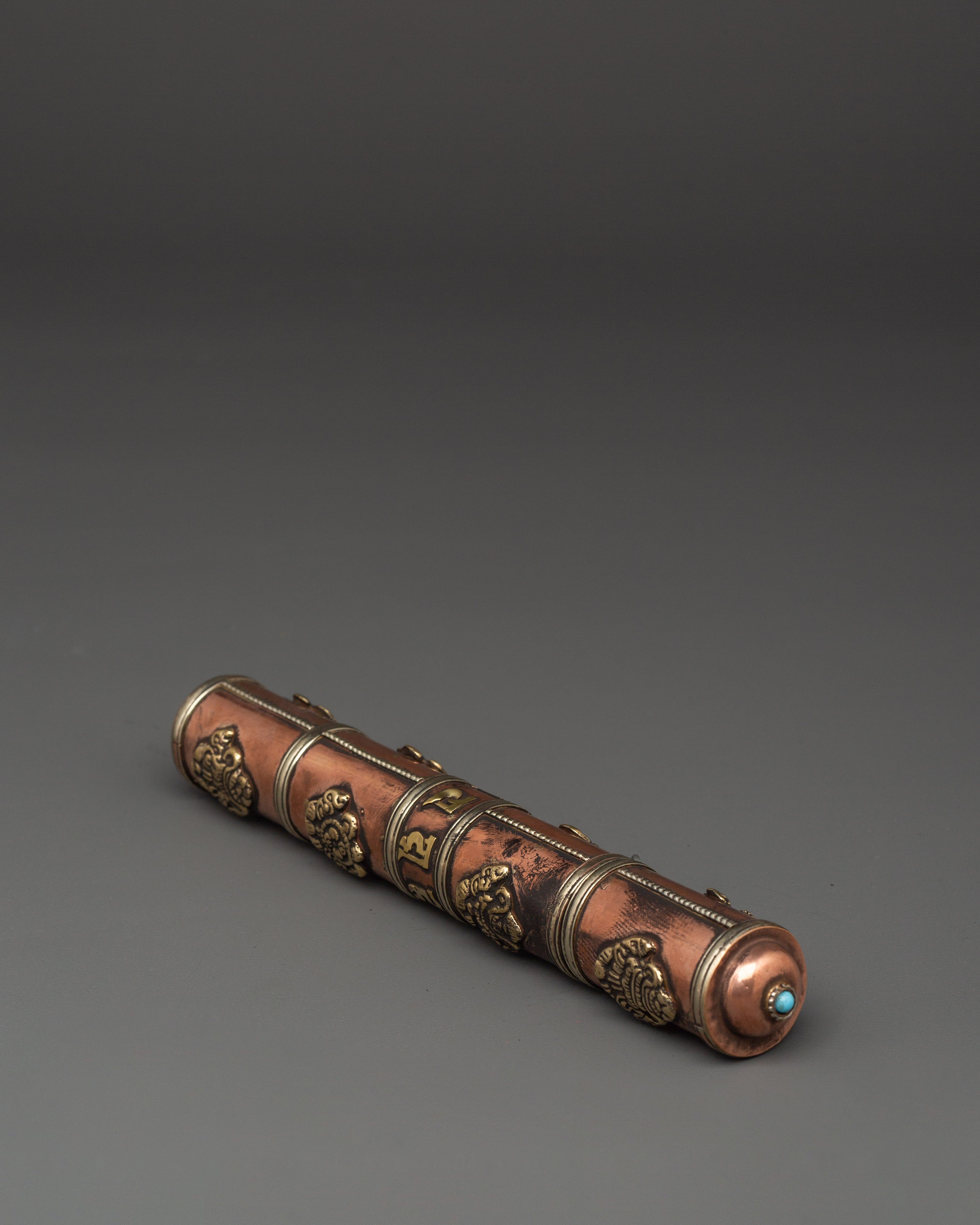 Portable Incense Holder Case | Handcrafted Tibetan Copper Burner