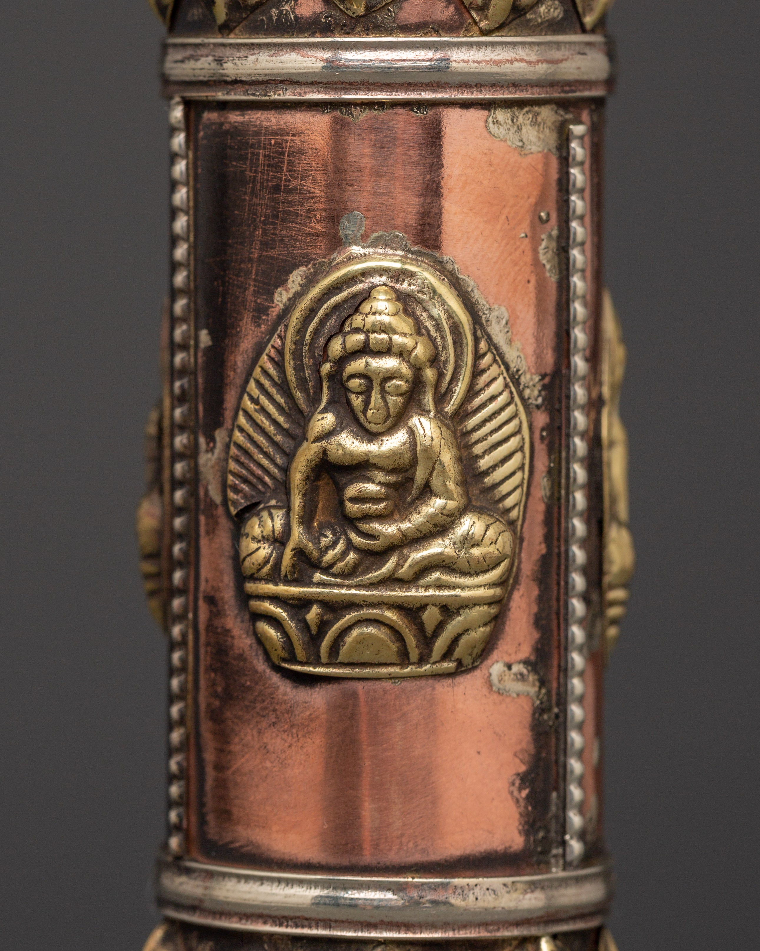 Buddhist Incense Container | Handcrafted Copper and Brass Holder