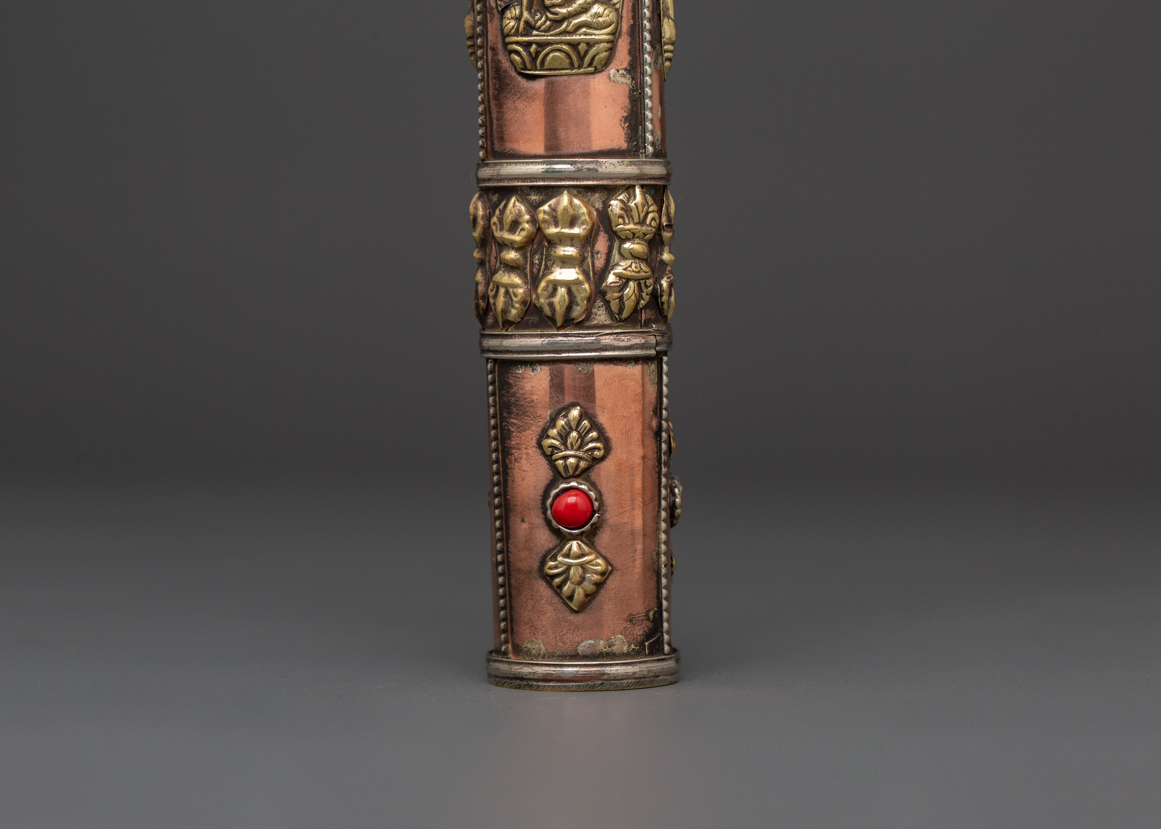 Buddhist Incense Container | Handcrafted Copper and Brass Holder
