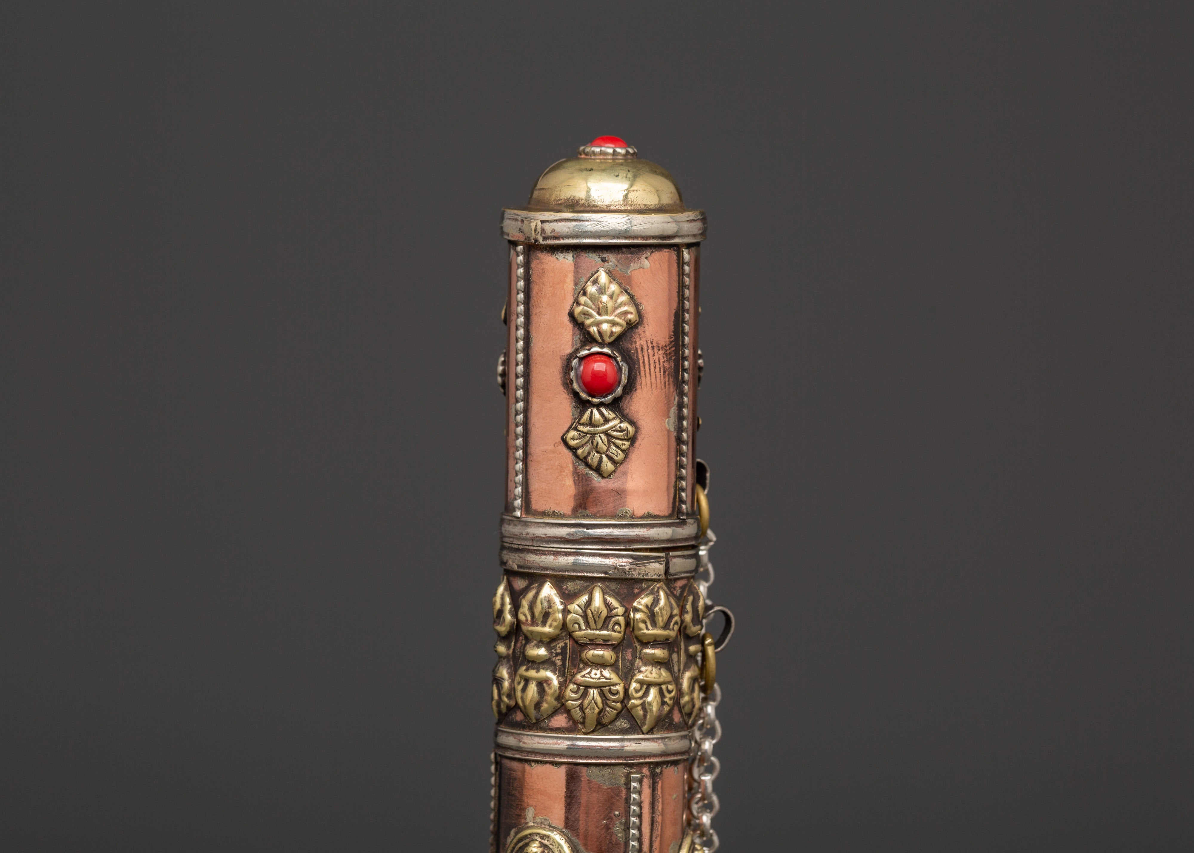 Buddhist Incense Container | Handcrafted Copper and Brass Holder