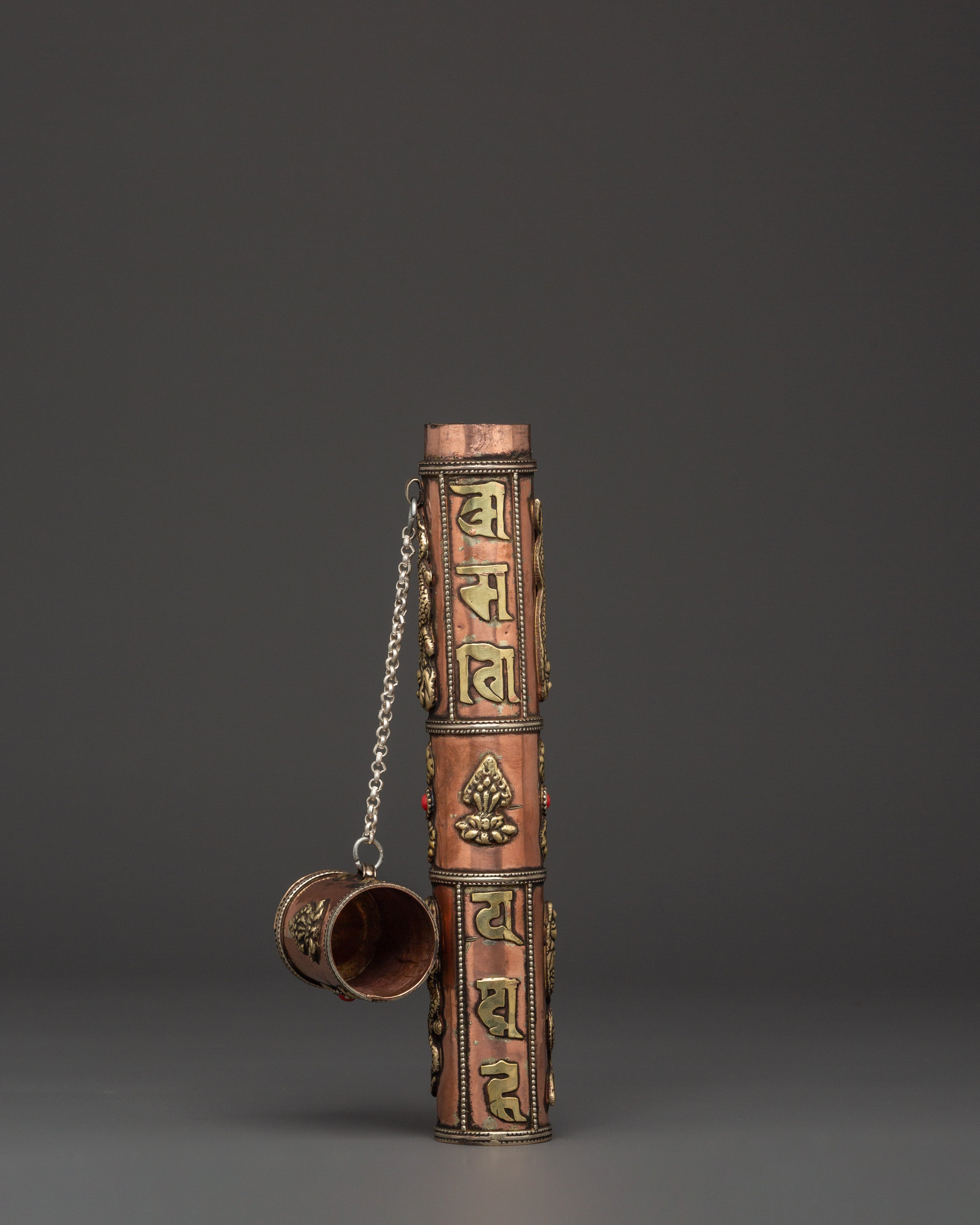 Travel Incense Container | Handcrafted Copper and Brass Holder