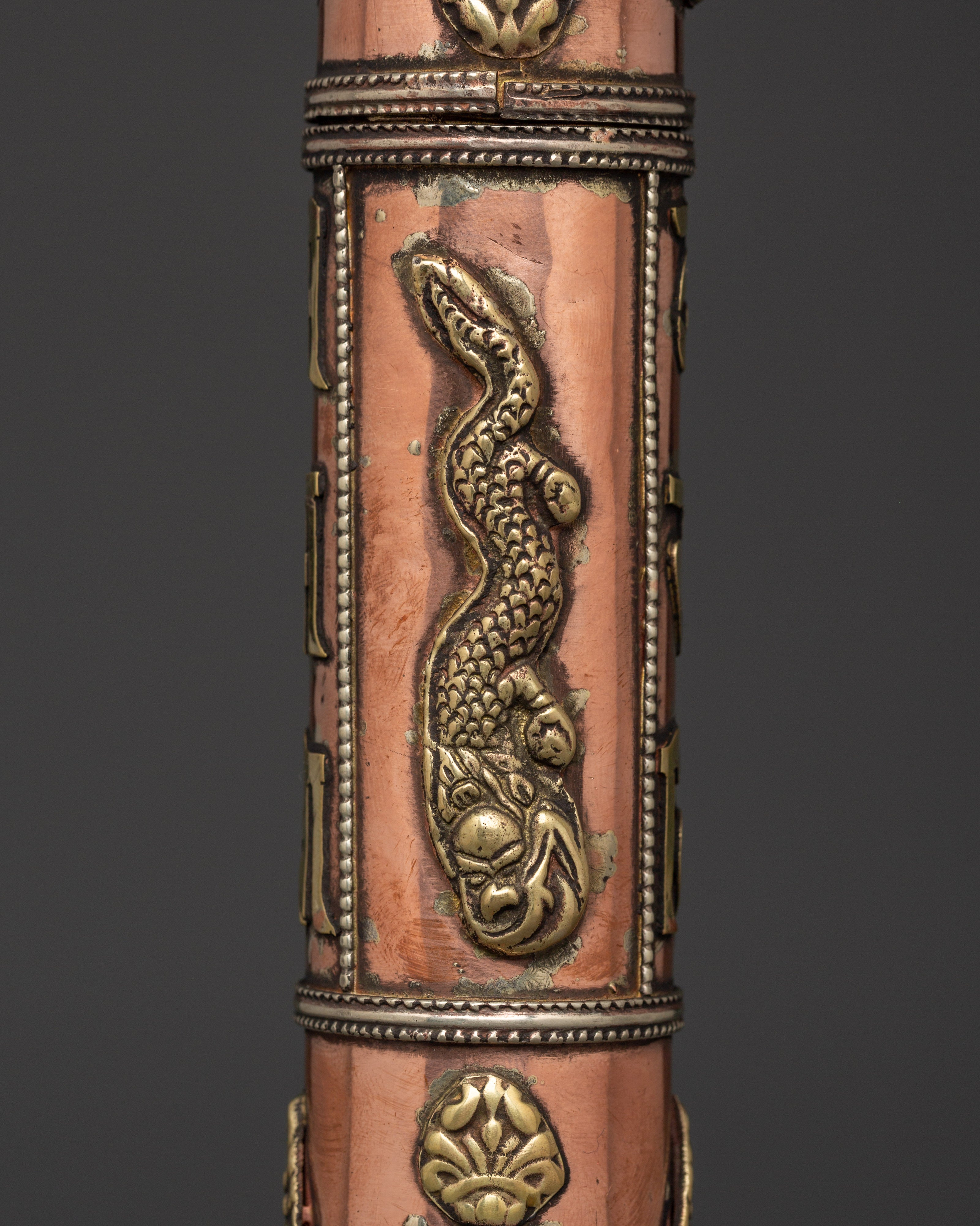 Travel Incense Container | Handcrafted Copper and Brass Holder