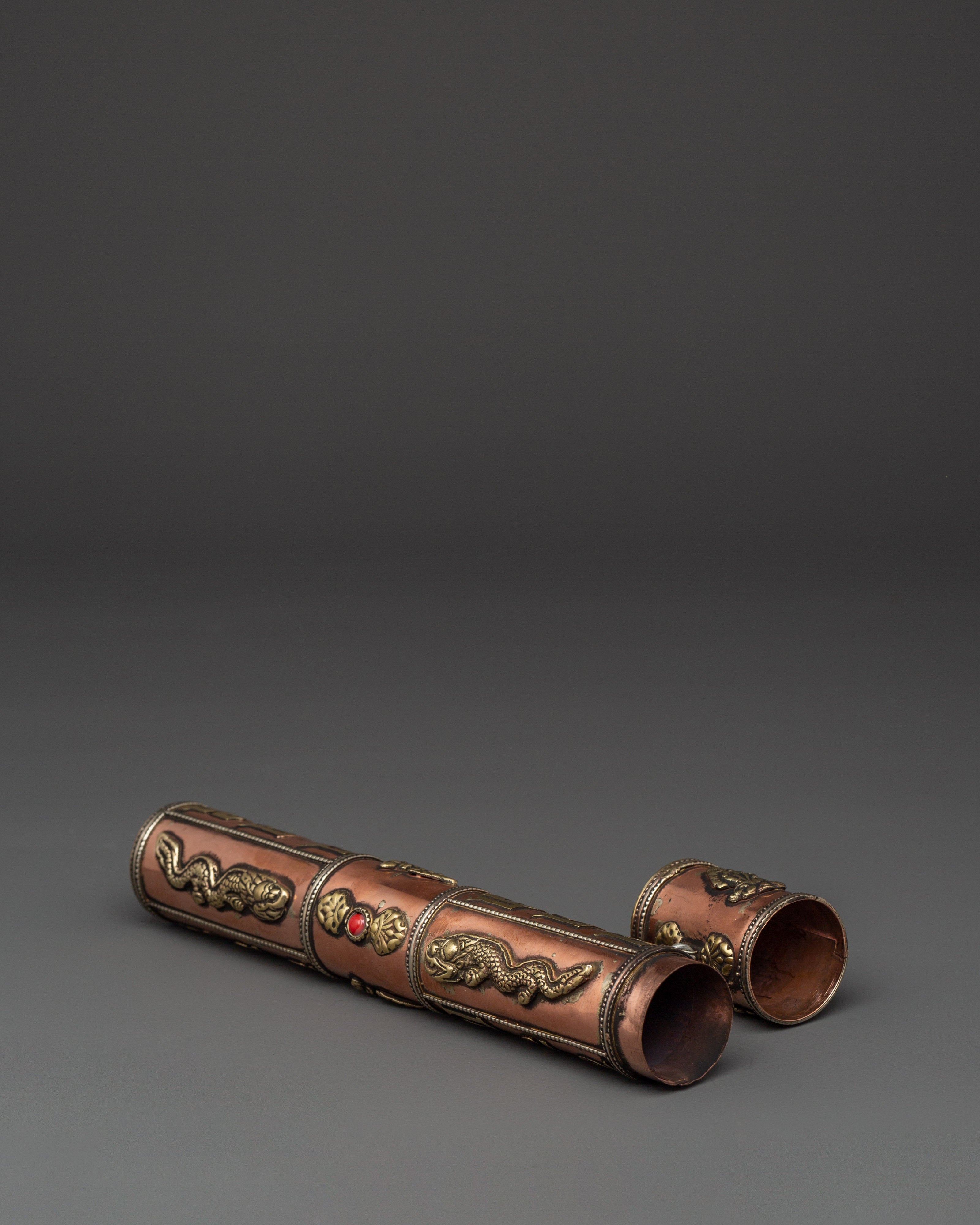 Travel Incense Container | Handcrafted Copper and Brass Holder