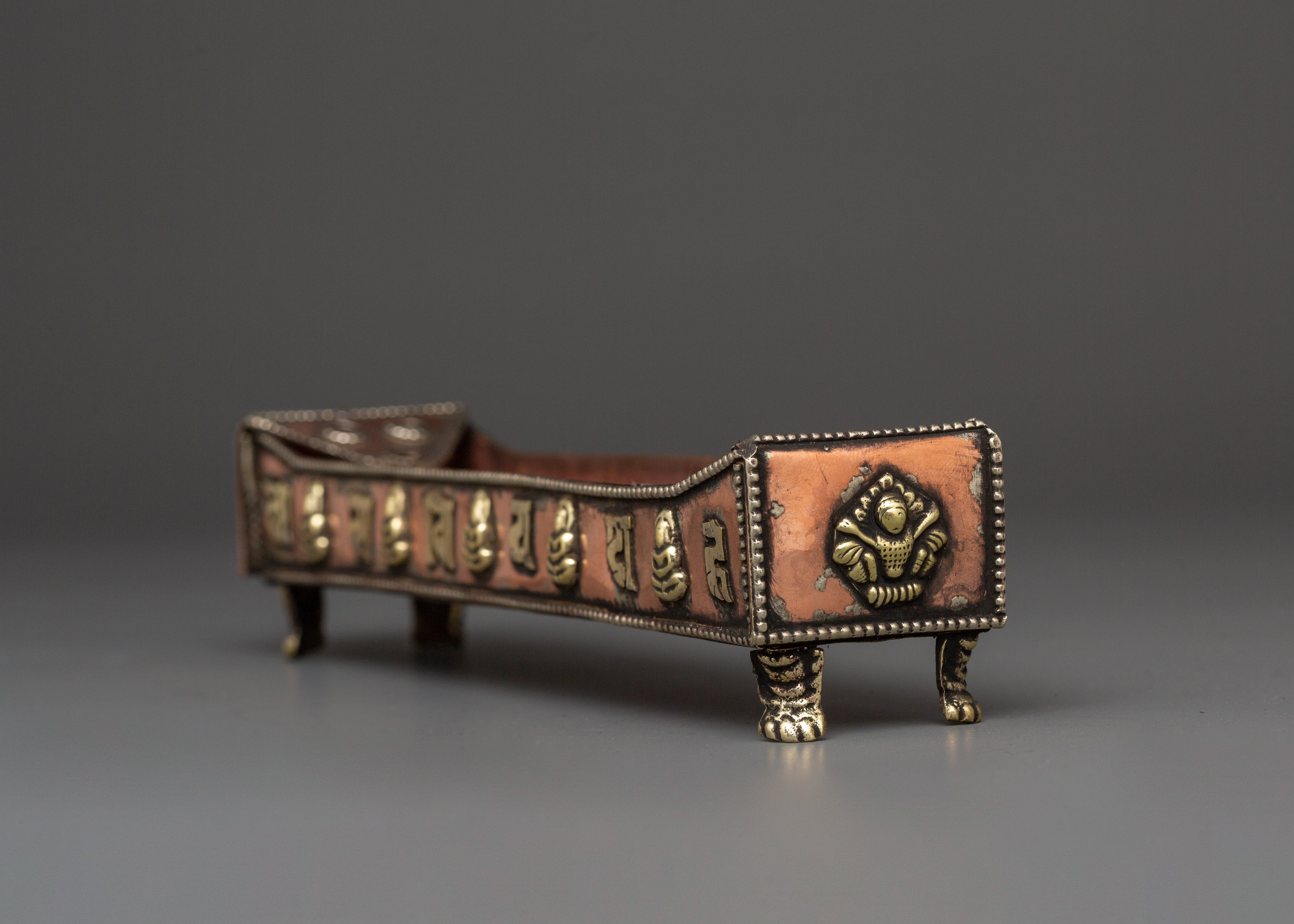 Traditional Spiritual Incense Burner | Handmade Tibetan Brass Holder