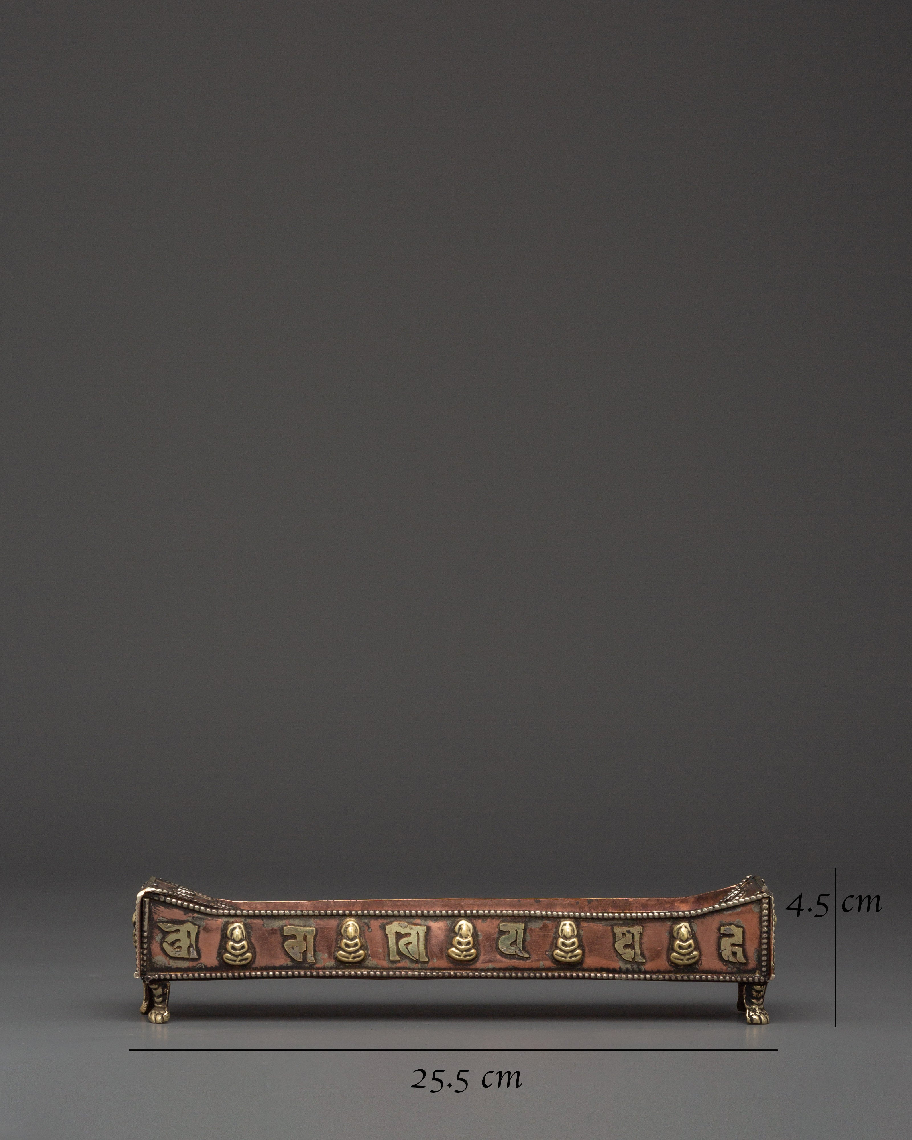 Traditional Spiritual Incense Burner | Handmade Tibetan Brass Holder