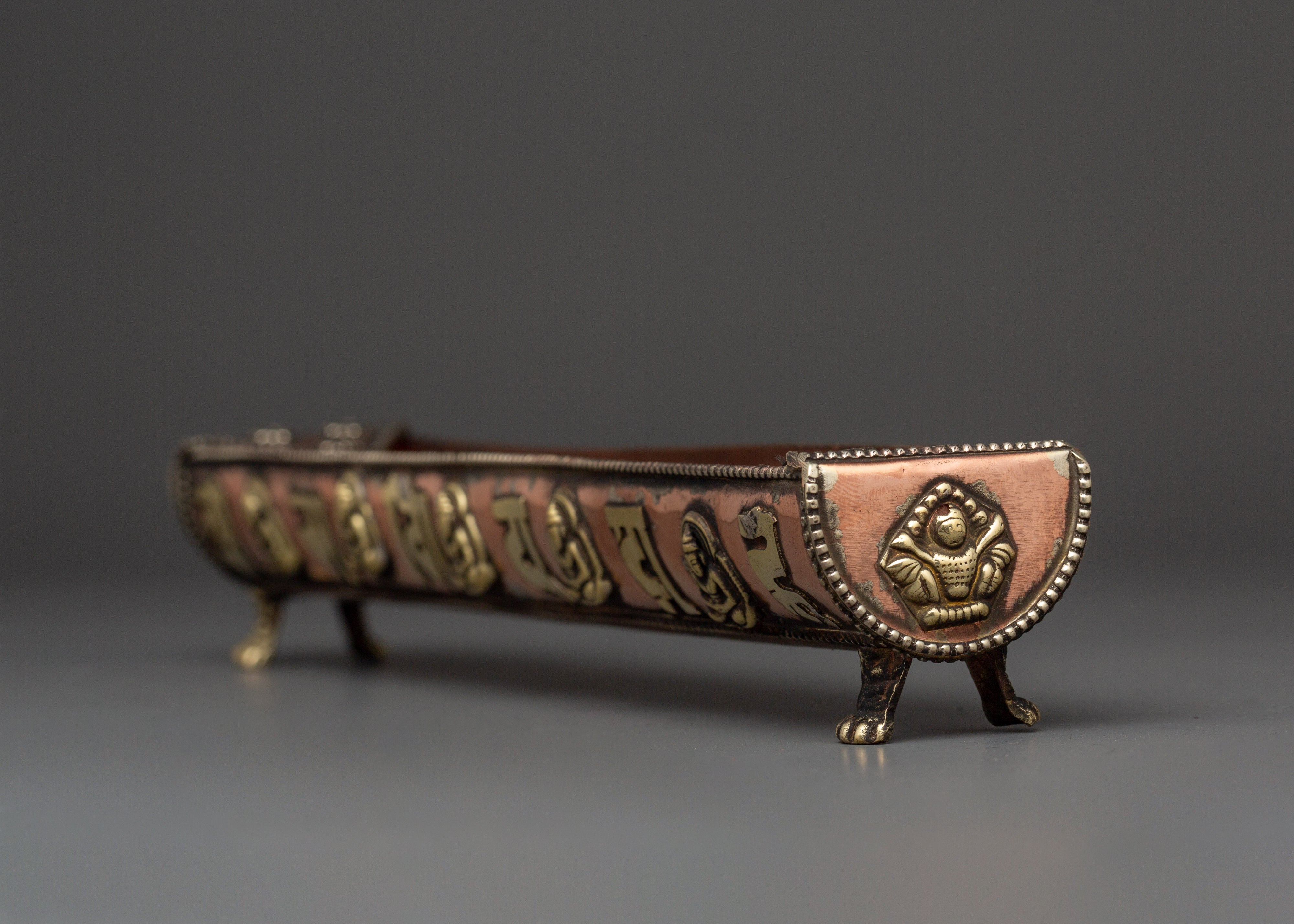 Handcrafted Himalayan Buddha Incense Holder | Copper & Brass