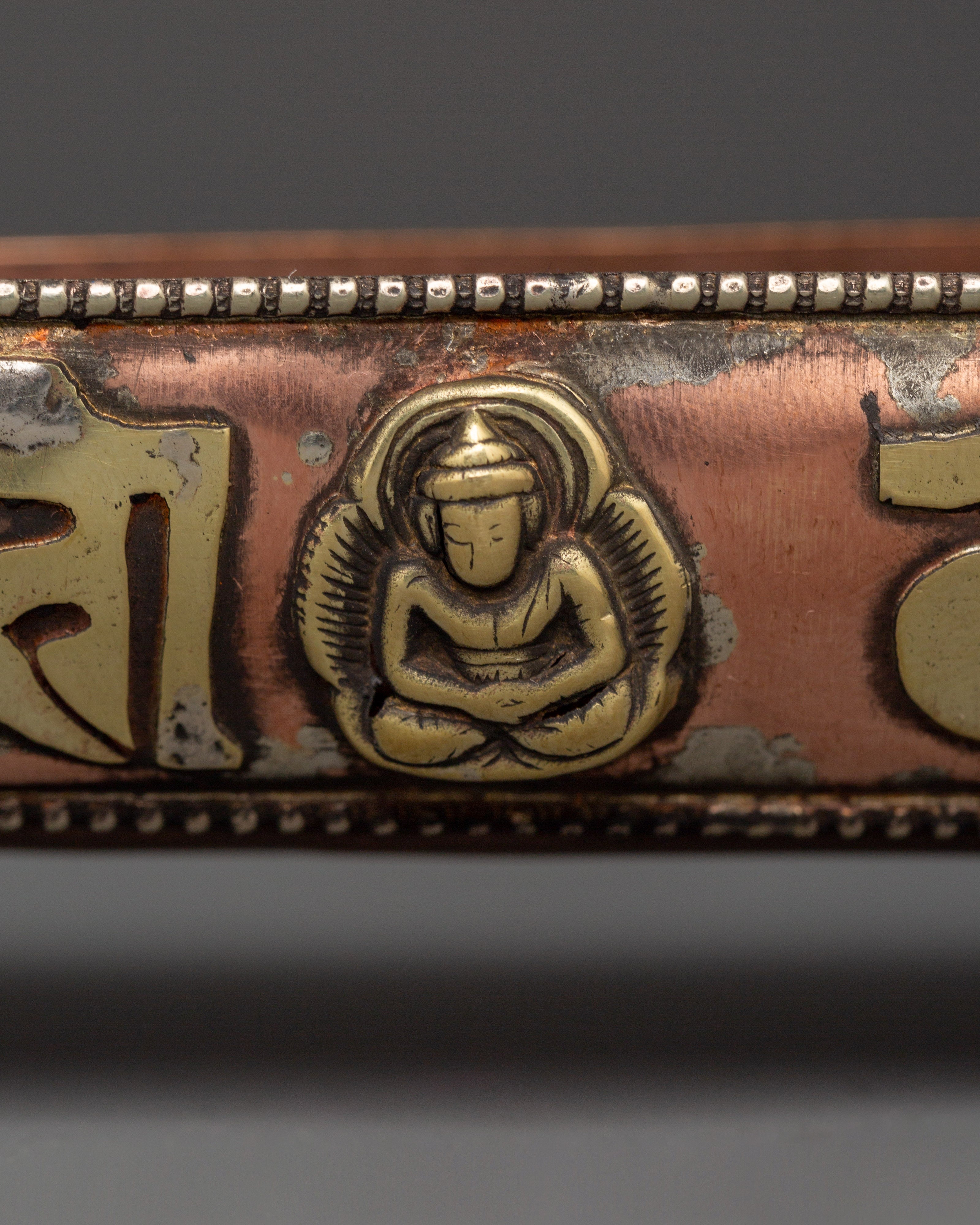 Handcrafted Himalayan Buddha Incense Holder | Copper & Brass