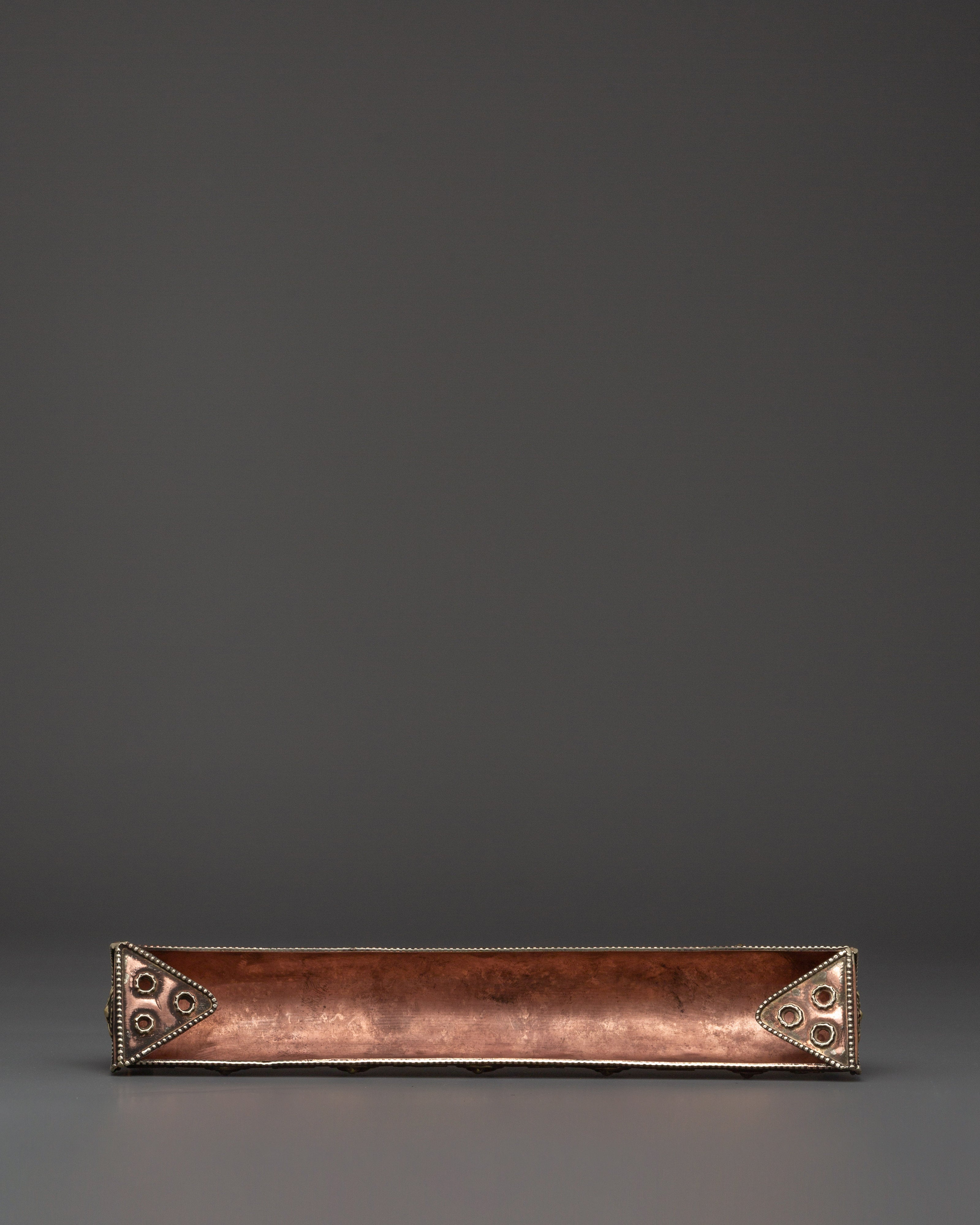 Handcrafted Himalayan Buddha Incense Holder | Copper & Brass