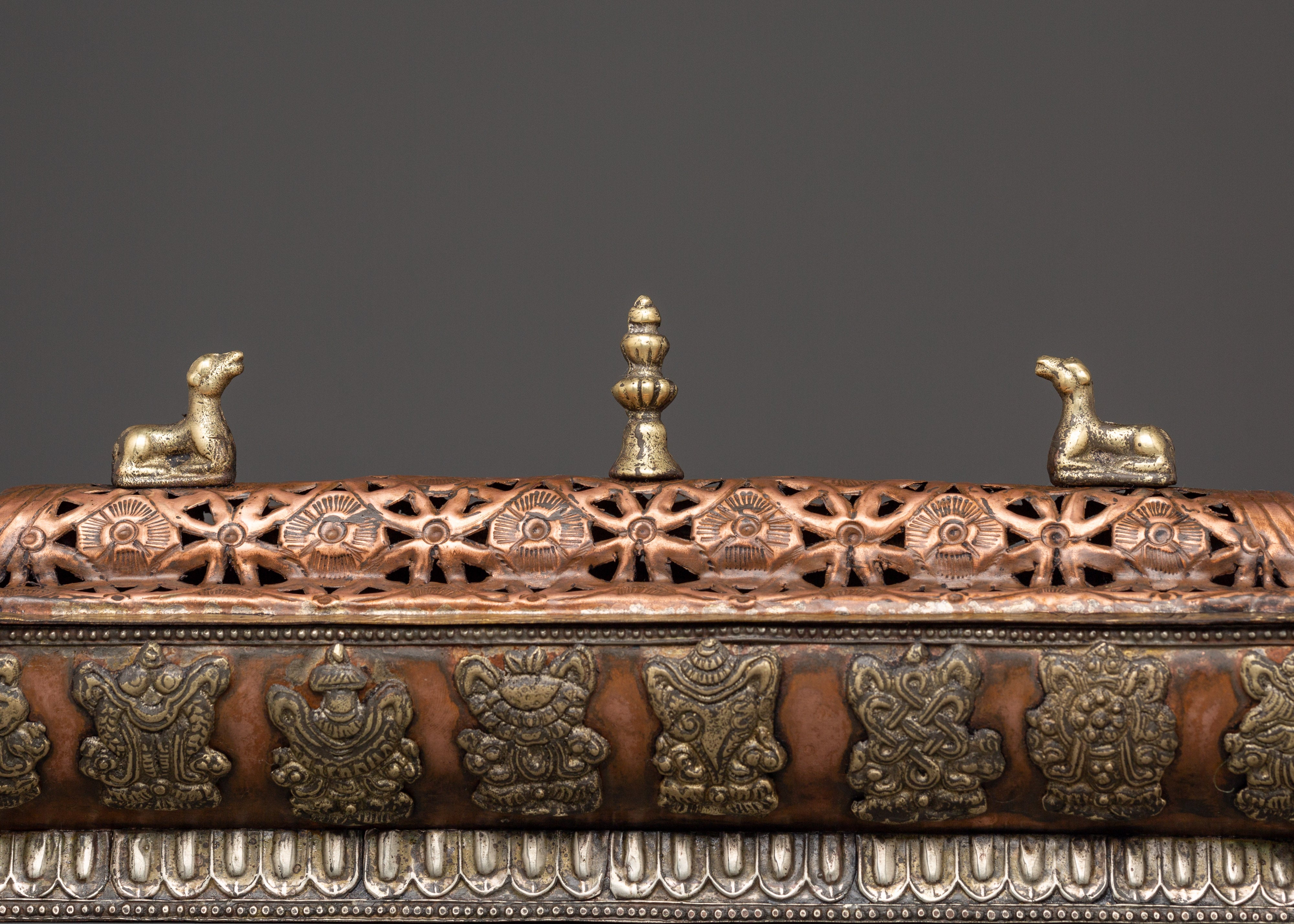 Handcrafted Himalayan Ritual Incense Burner | Brass & Copper Meditation Holder
