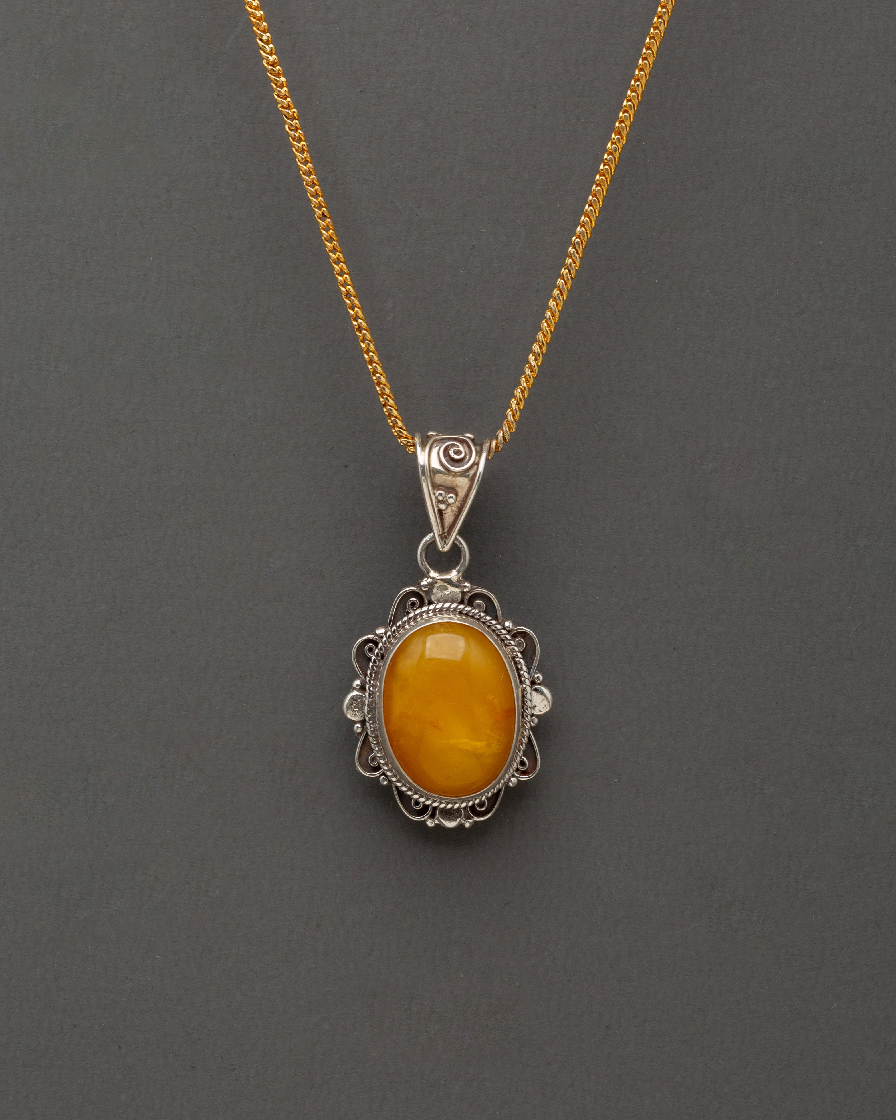 Tibetan Silver Jewelry Set | Handcrafted Stone Earring, Locket & Ring