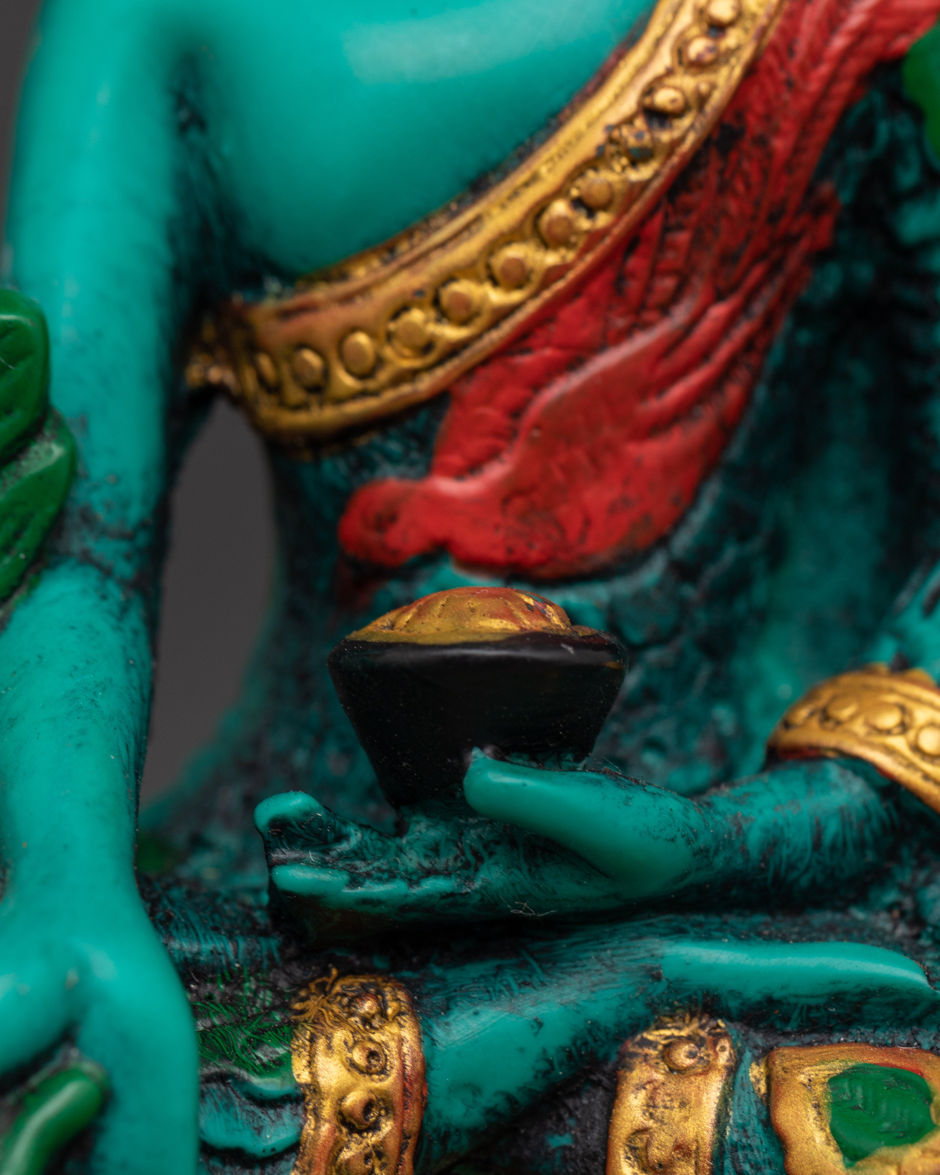 Spiritual Healing Buddha Copper Statue | Symbol of Wellness and Enlightenment