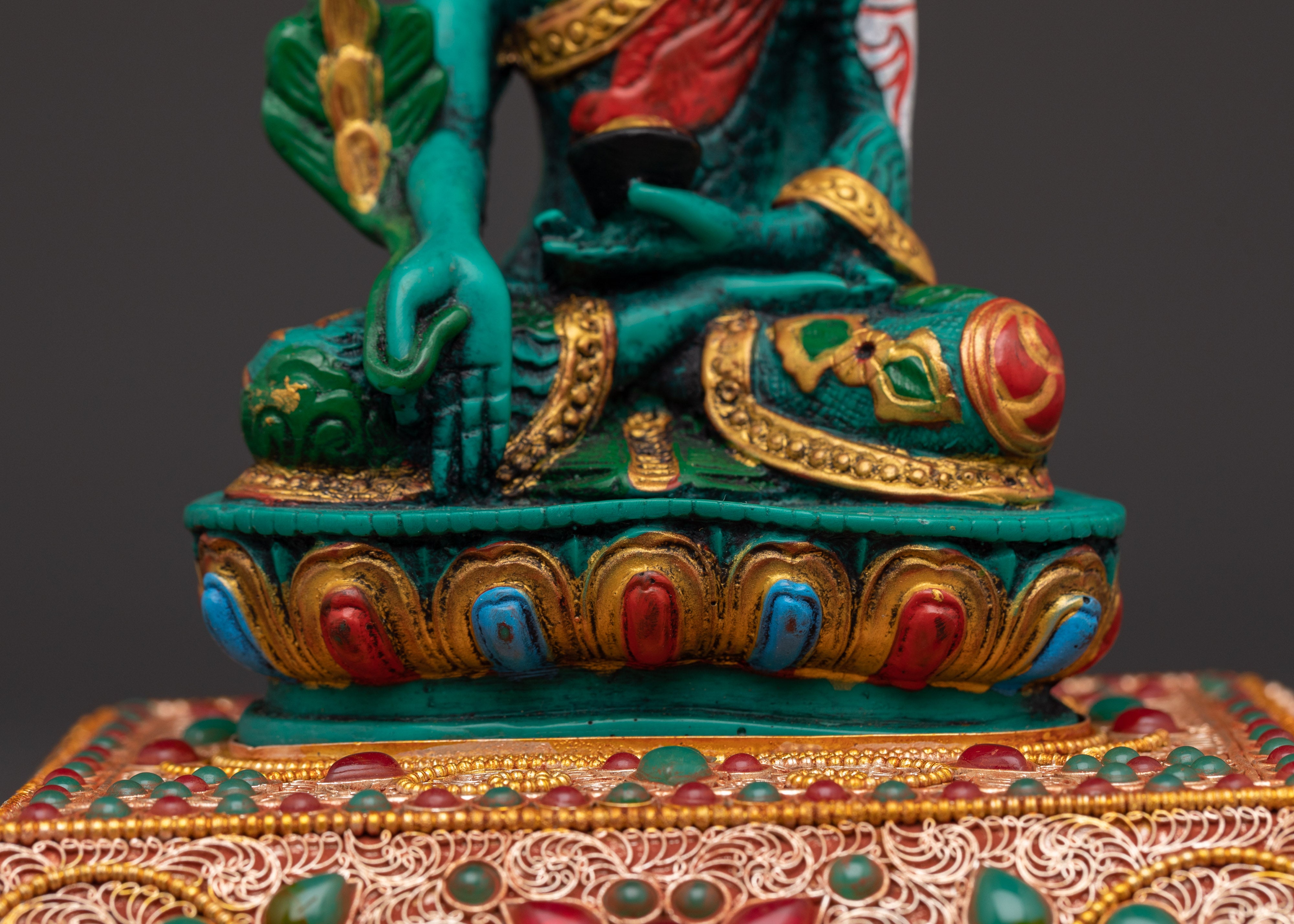 Spiritual Healing Buddha Copper Statue | Symbol of Wellness and Enlightenment
