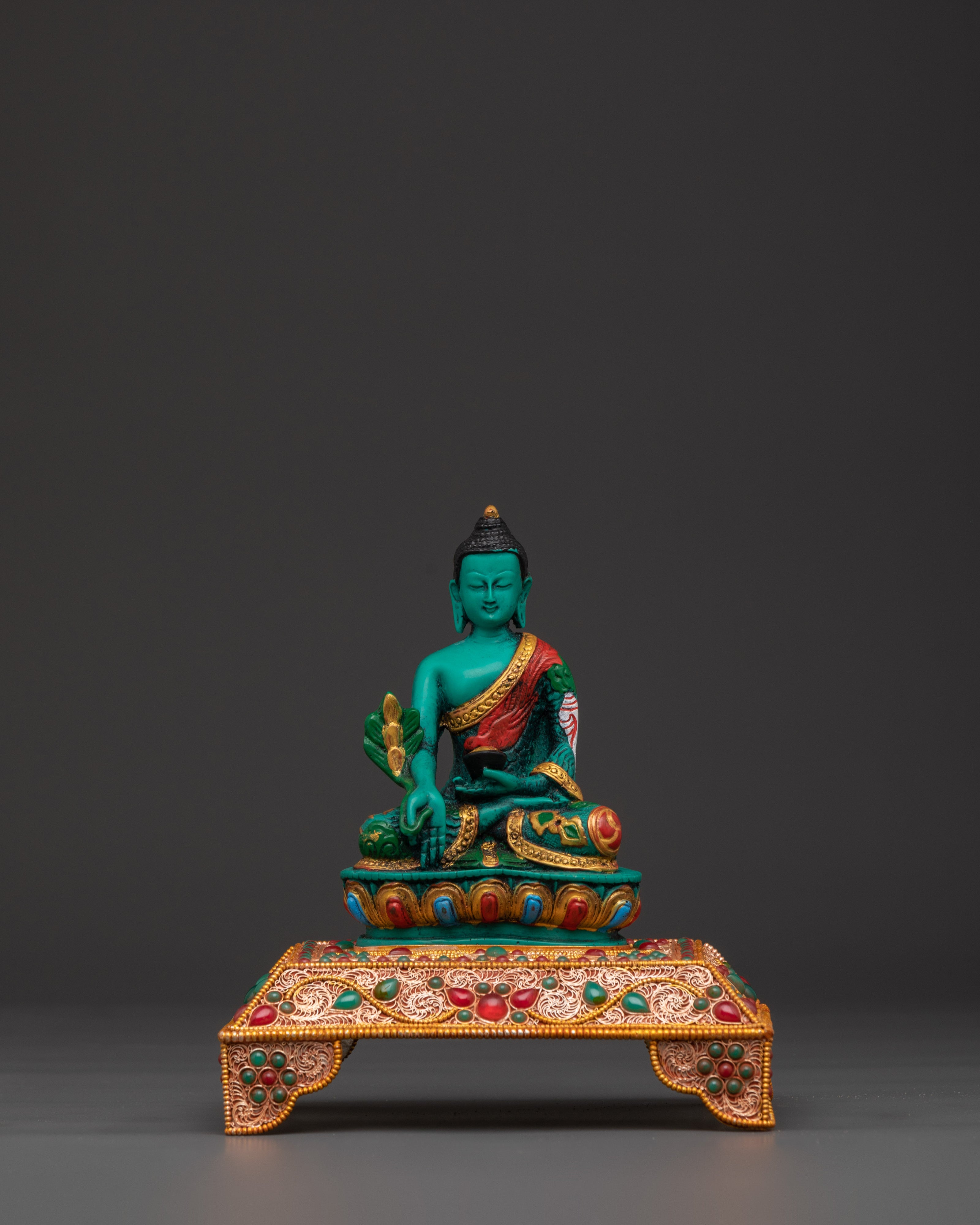 Spiritual Healing Buddha Copper Statue | Symbol of Wellness and Enlightenment