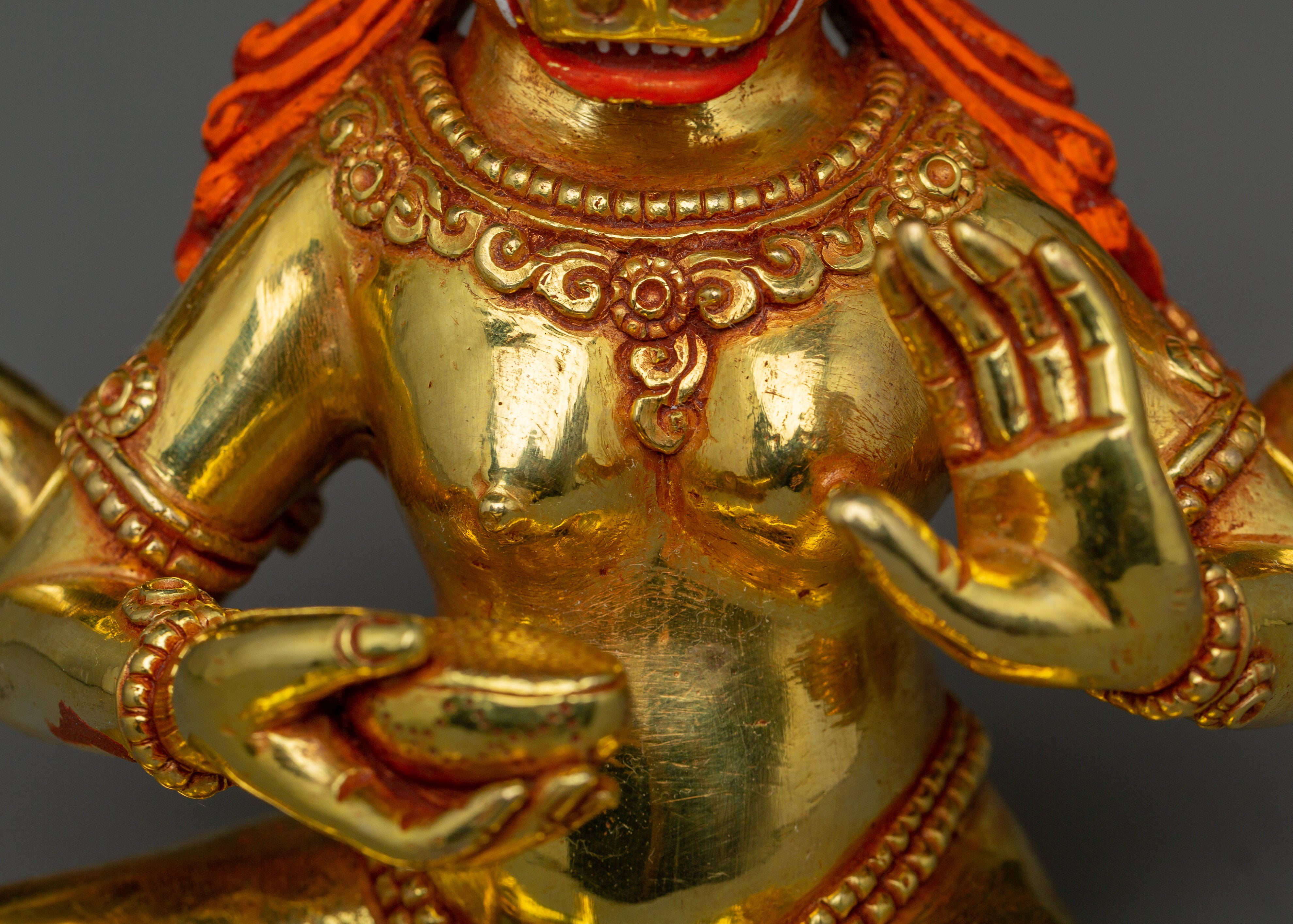 Handcrafted Four-Armed Varaha Statue | Hindu Vishnu Boar Avatar