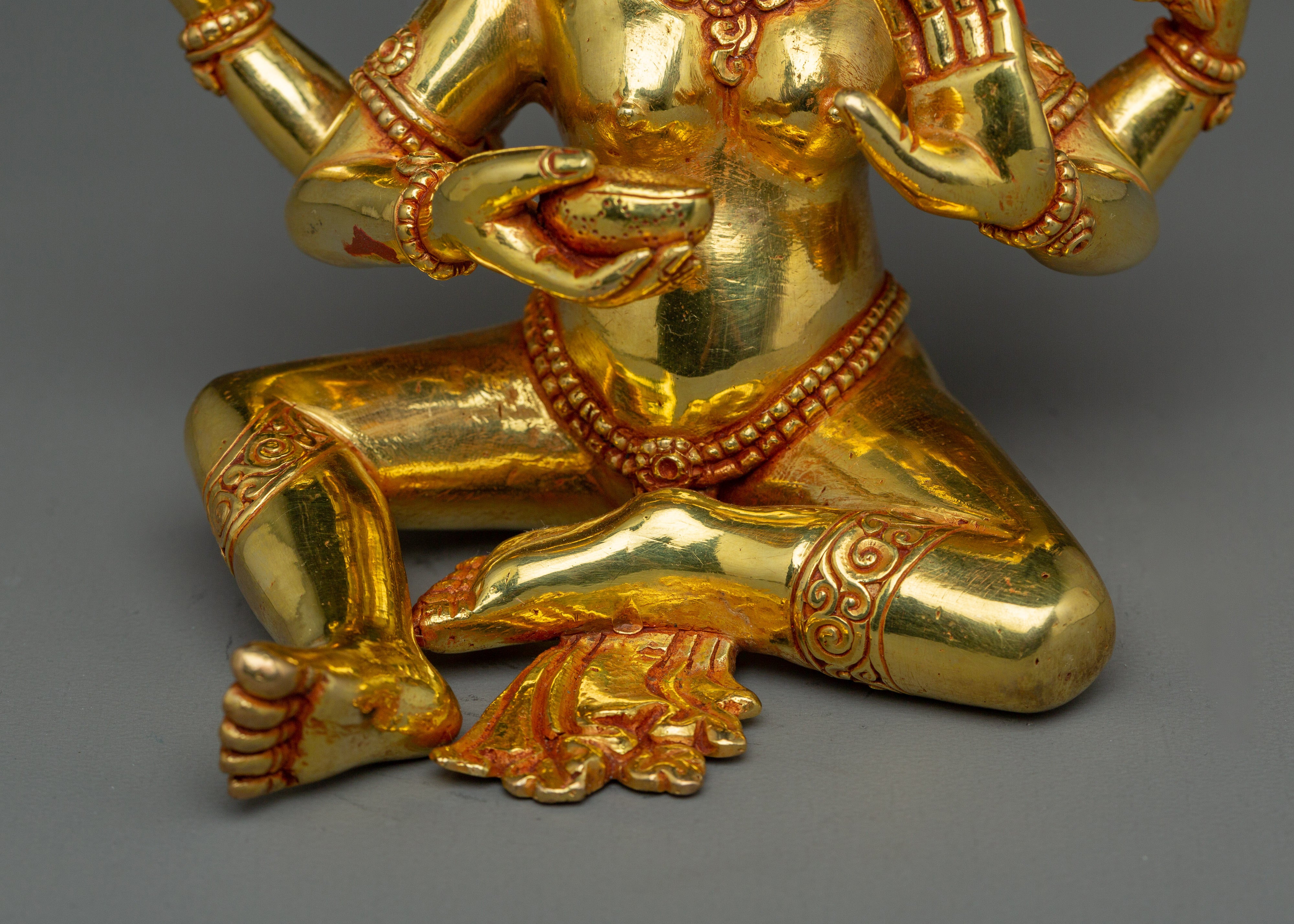 Handcrafted Four-Armed Varaha Statue | Hindu Vishnu Boar Avatar