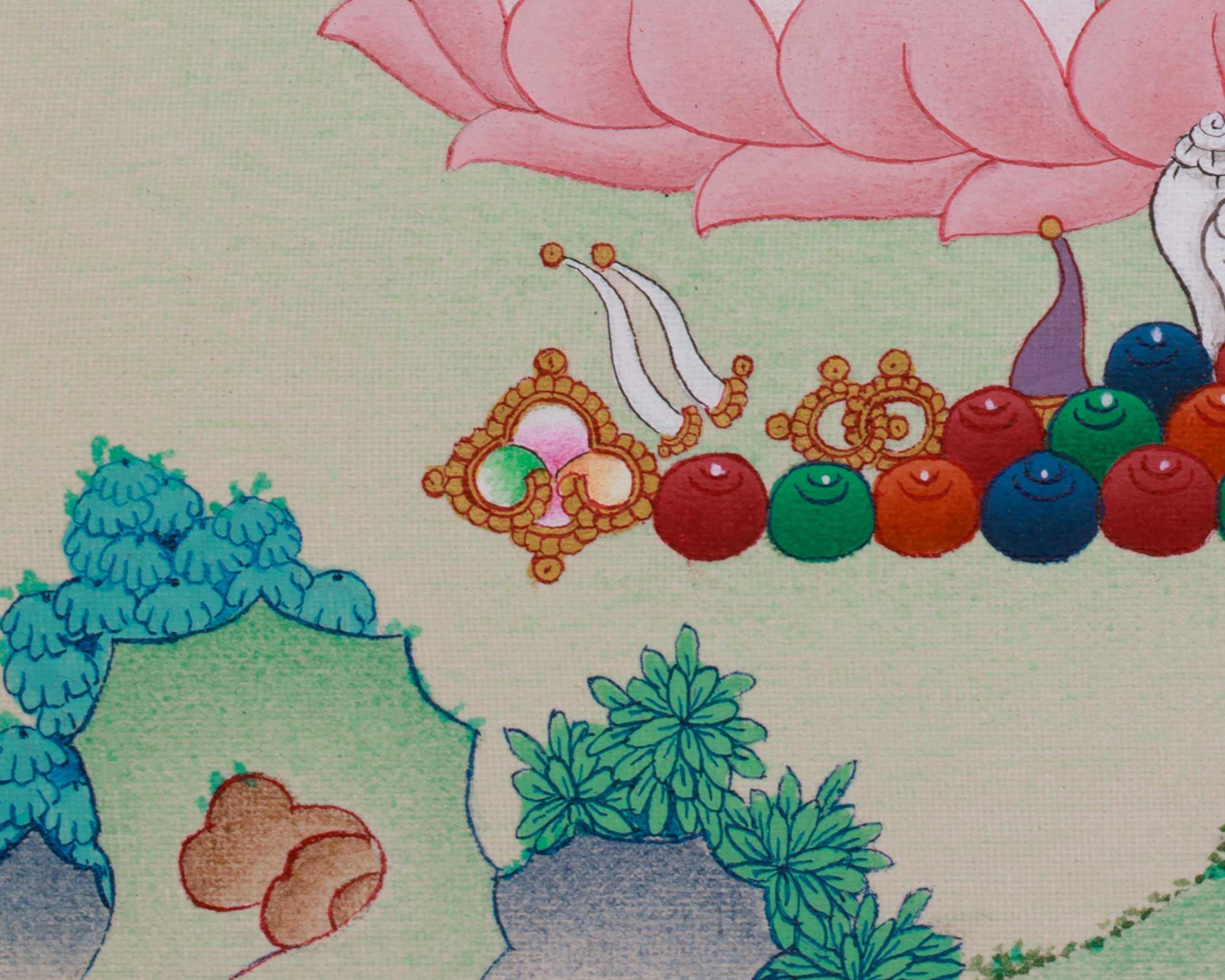 Peaceful Sita Tara Thangka | Compassion, Healing & Longevity Deity