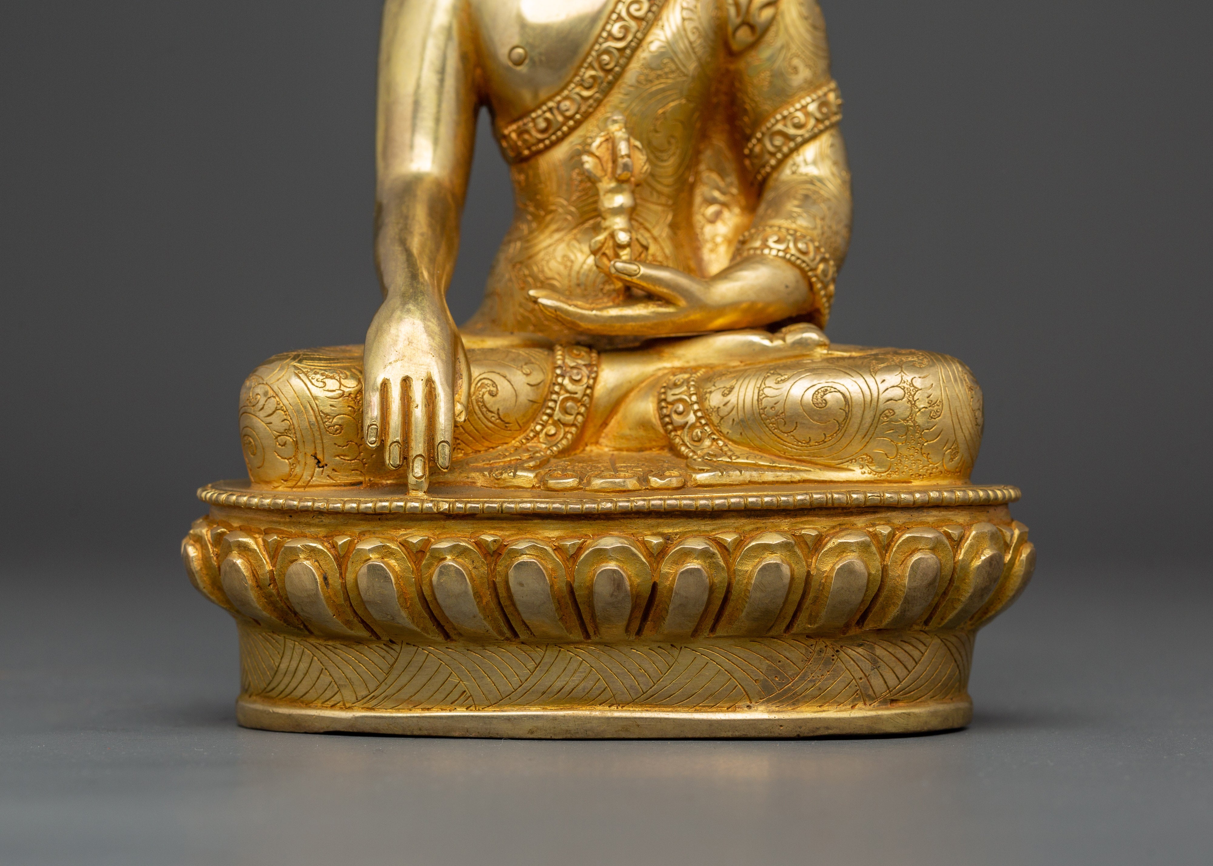 Mitrupa Buddha Figurine | Copper Body with Gold Plating