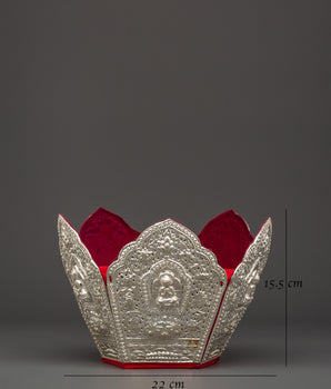The Five Dhyani Buddha Crown | Ceremonial Crown For Great Tibetan Master
