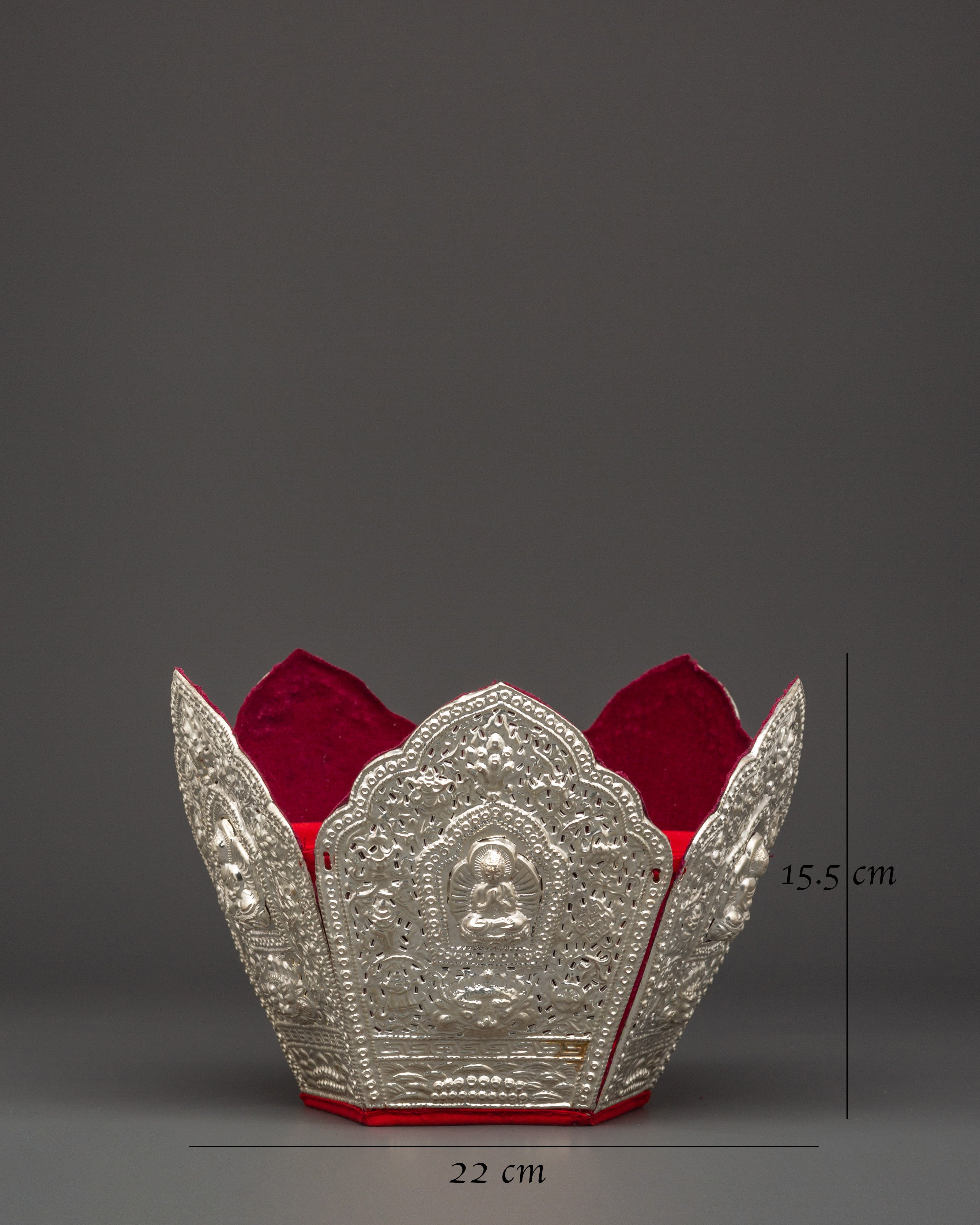 The Five Dhyani Buddha Crown | Ceremonial Crown For Great Tibetan Master